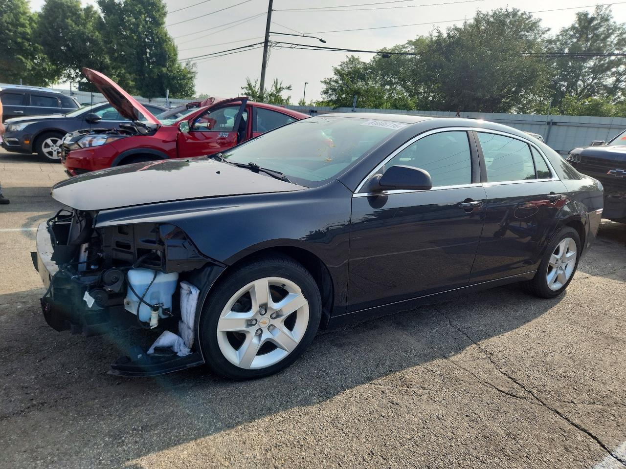 2010 Chevrolet Malibu Ls Charcoal vin: 1G1ZB5EBXAF245811