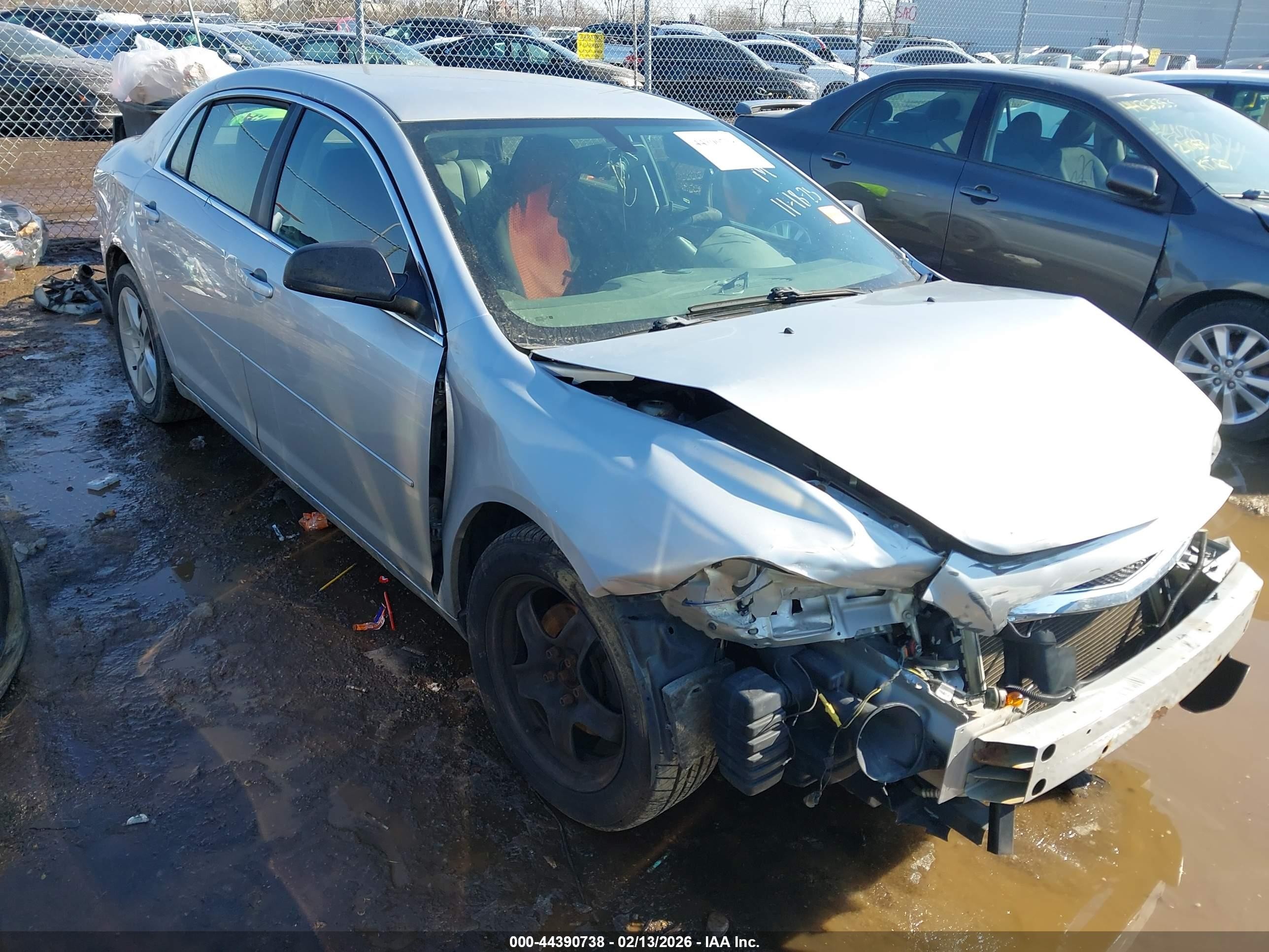 2010 Chevrolet Malibu Ls Gray vin: 1G1ZB5EBXAF257795