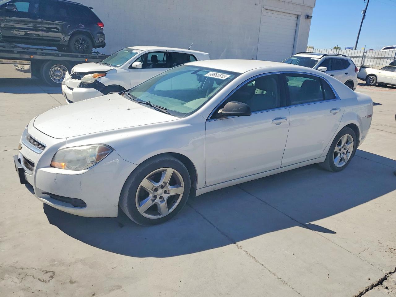 2010 Chevrolet Malibu Ls White vin: 1G1ZB5EBXAF310611