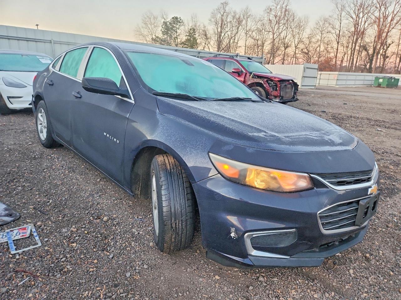 2017 Chevrolet Malibu Ls Blue vin: 1G1ZB5ST0HF235196