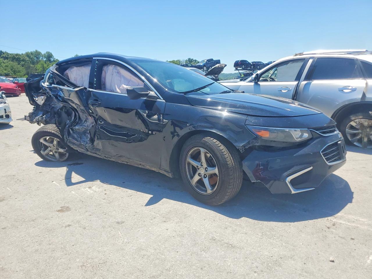 2018 Chevrolet Malibu Ls Black vin: 1G1ZB5ST0JF268365