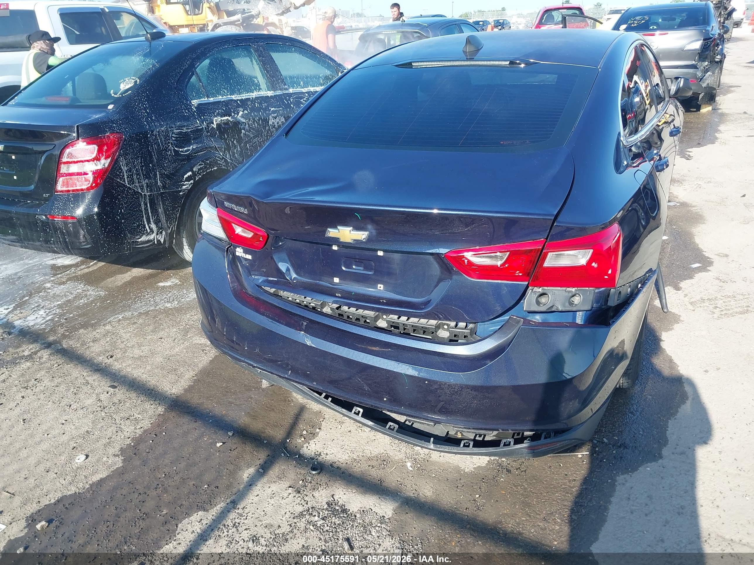 2018 Chevrolet Malibu 1ls Black vin: 1G1ZB5ST1JF108625