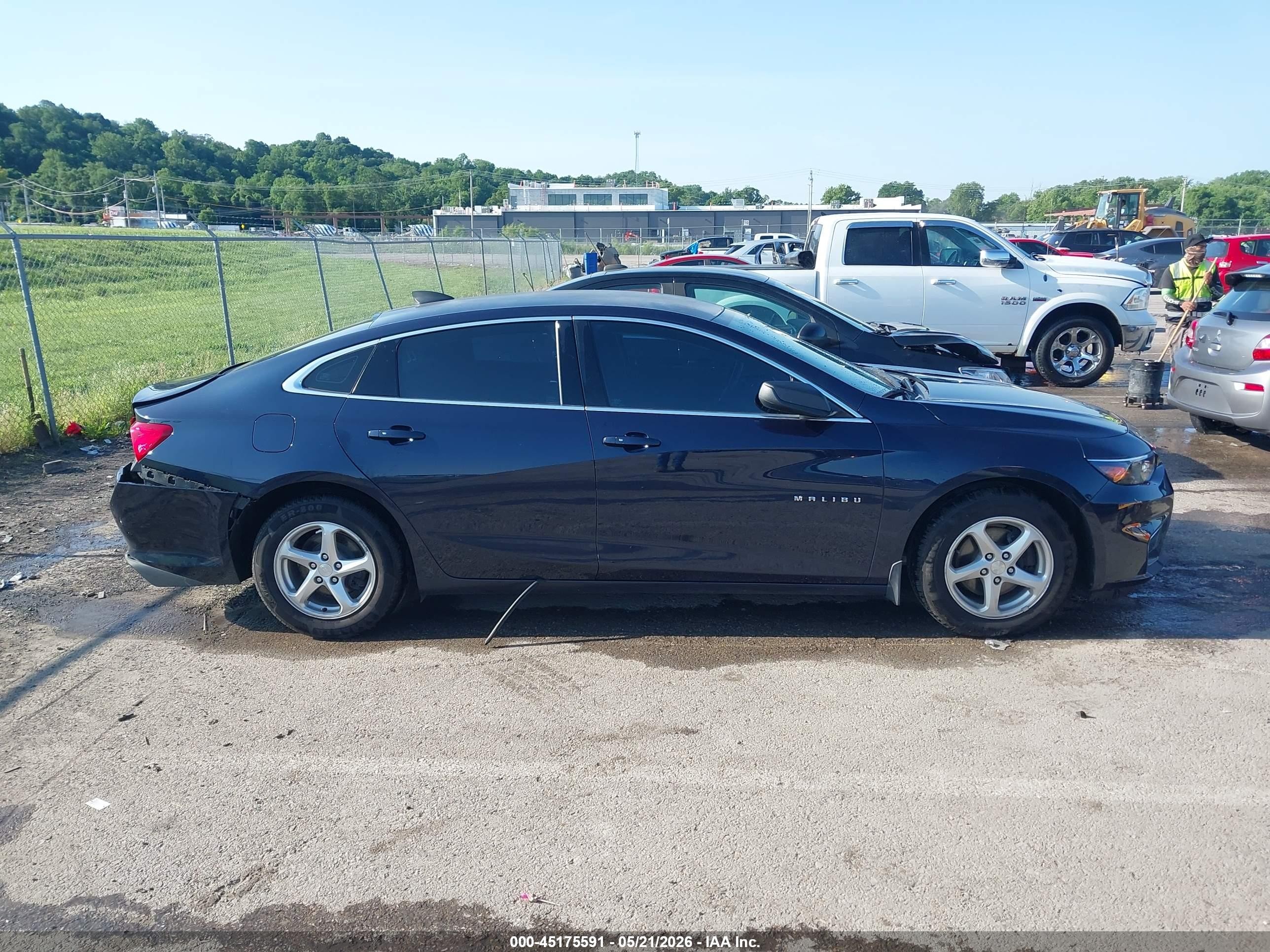 2018 Chevrolet Malibu 1ls Black vin: 1G1ZB5ST1JF108625