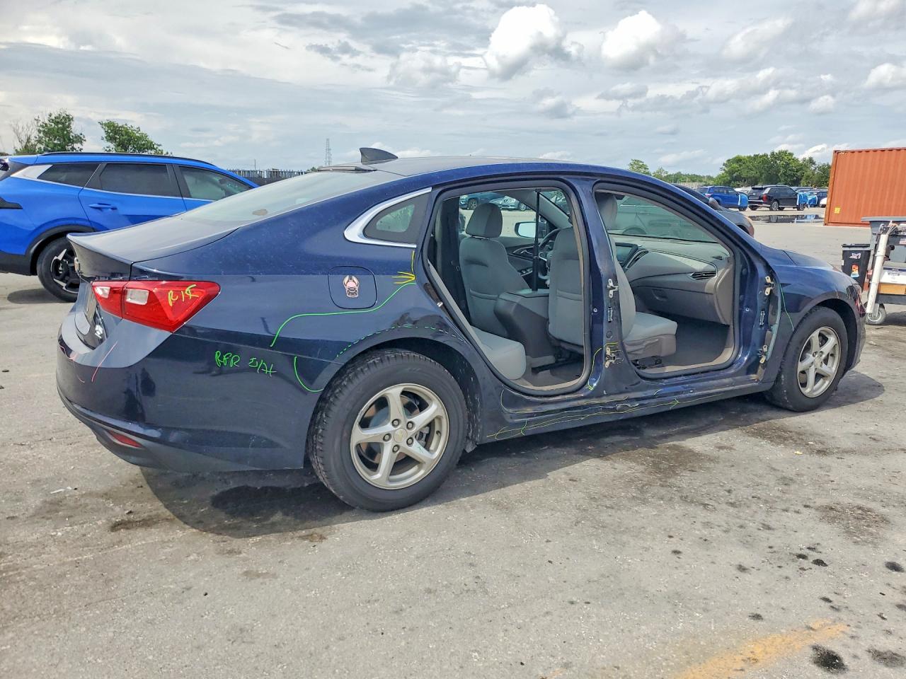 2018 Chevrolet Malibu Ls Blue vin: 1G1ZB5ST1JF210281
