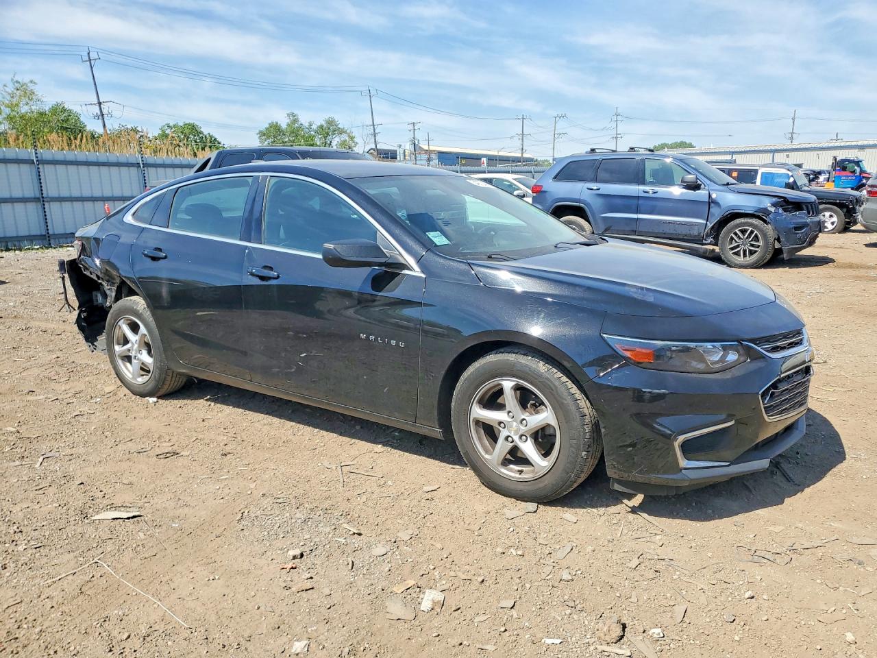 2018 Chevrolet Malibu Ls Black vin: 1G1ZB5ST1JF278077