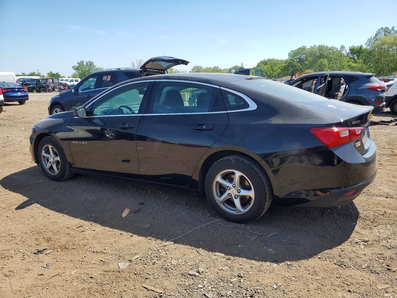 2018 Chevrolet Malibu Ls Black vin: 1G1ZB5ST1JF278077