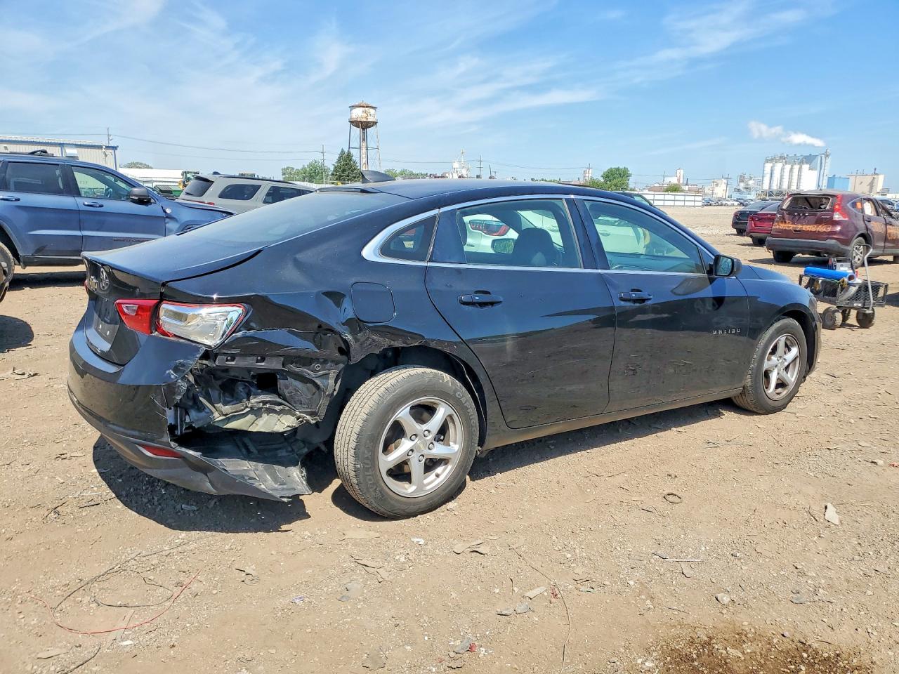 2018 Chevrolet Malibu Ls Black vin: 1G1ZB5ST1JF278077