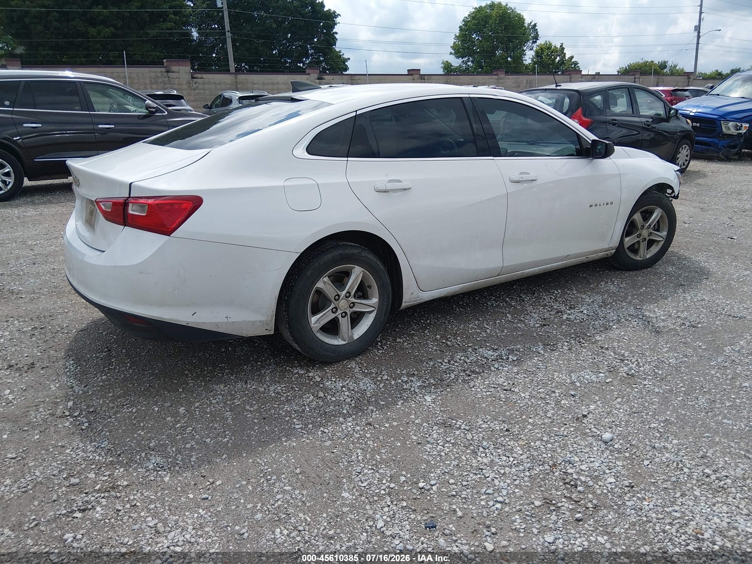 2019 Chevrolet Malibu 1ls White vin: 1G1ZB5ST1KF125281