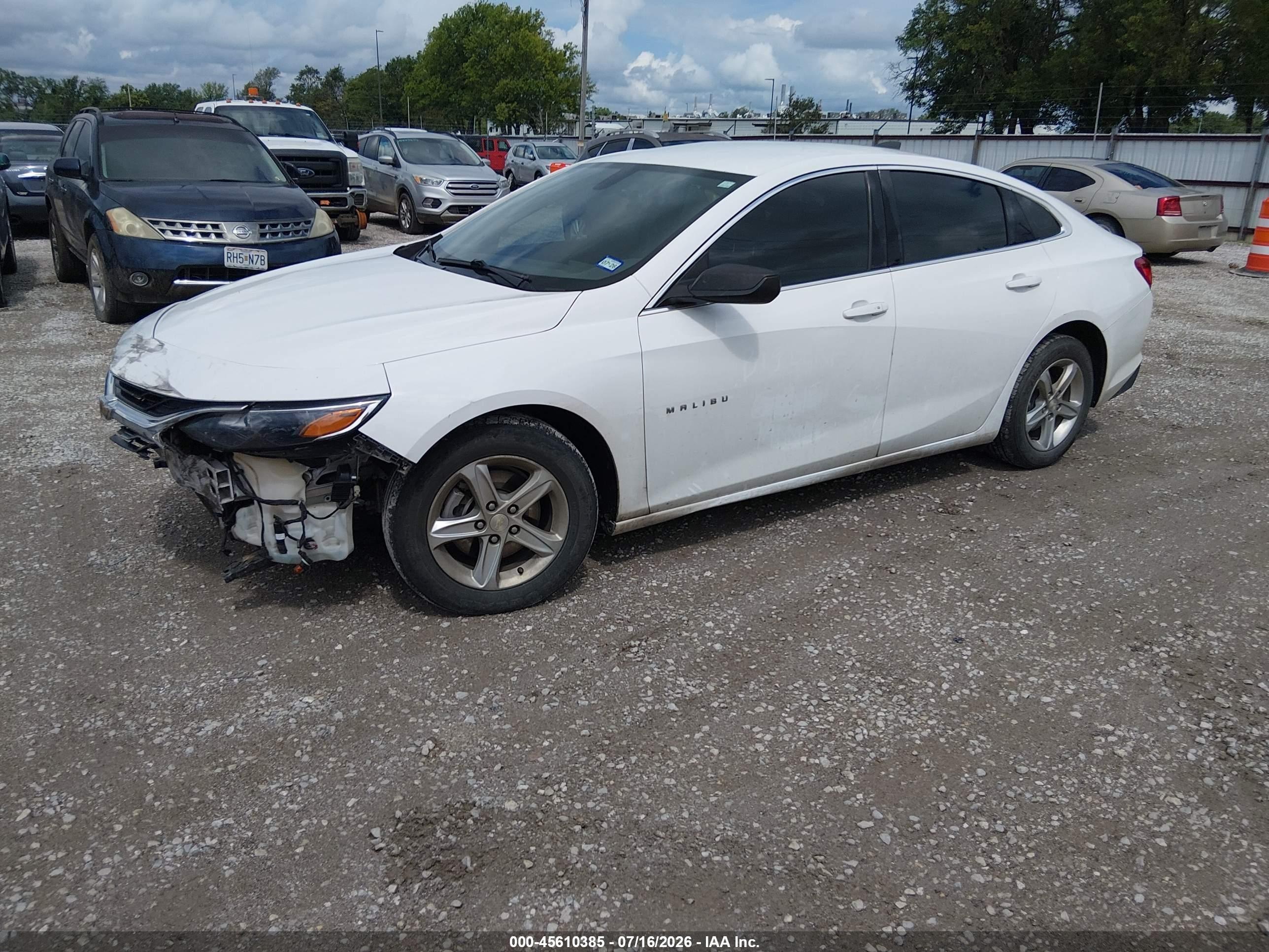 2019 Chevrolet Malibu 1ls White vin: 1G1ZB5ST1KF125281