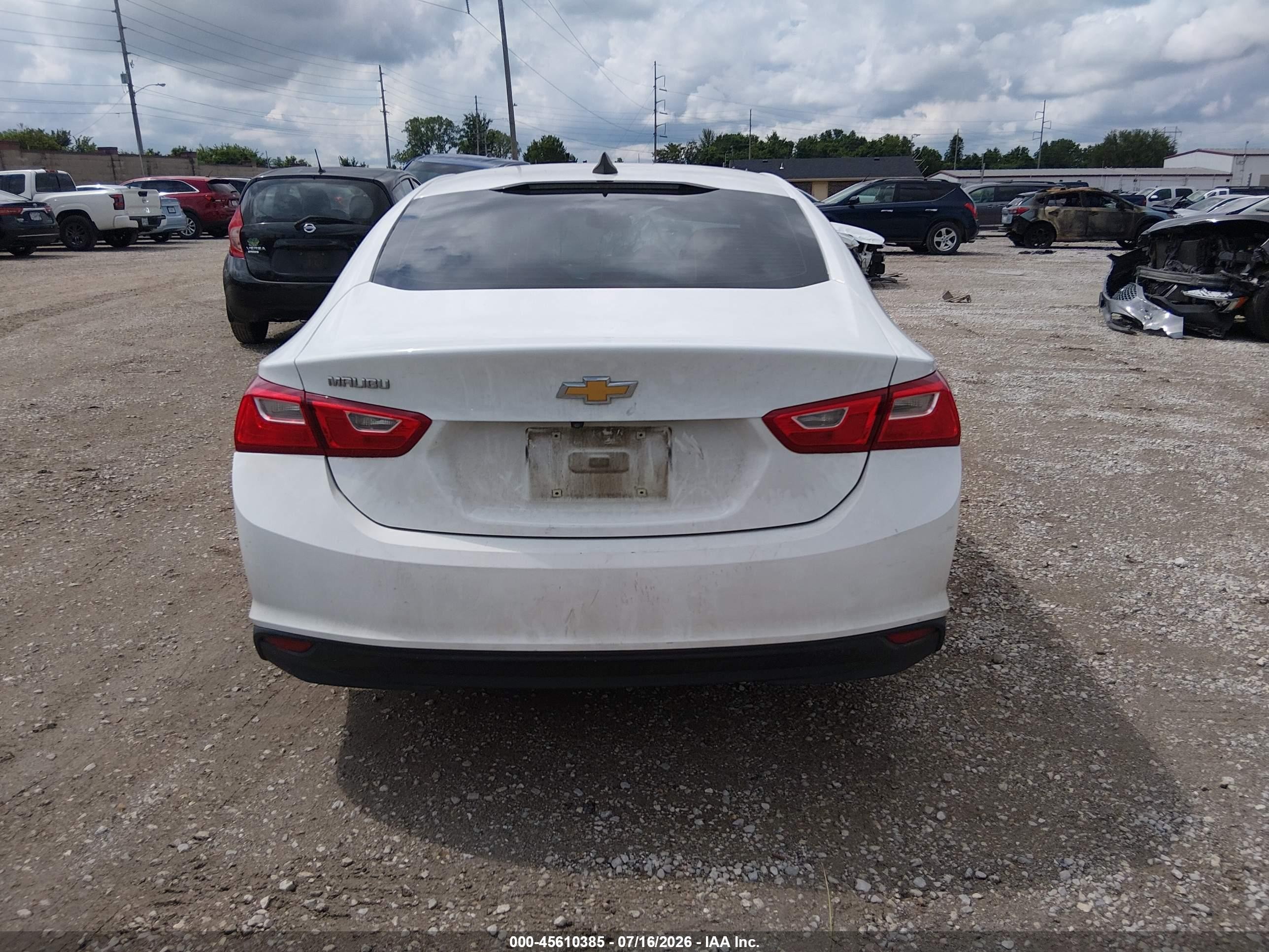 2019 Chevrolet Malibu 1ls White vin: 1G1ZB5ST1KF125281