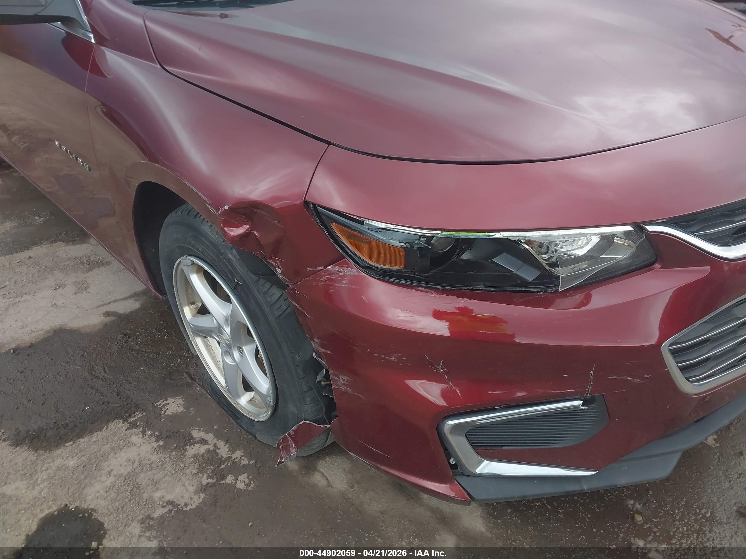 2016 Chevrolet Malibu Ls Maroon vin: 1G1ZB5ST2GF324119