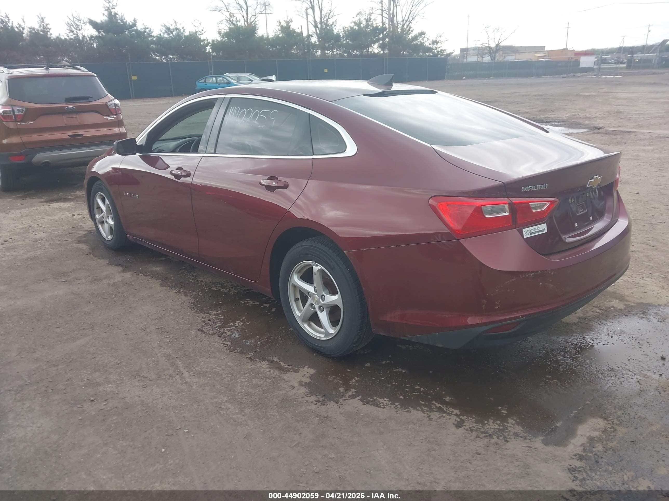2016 Chevrolet Malibu Ls Maroon vin: 1G1ZB5ST2GF324119