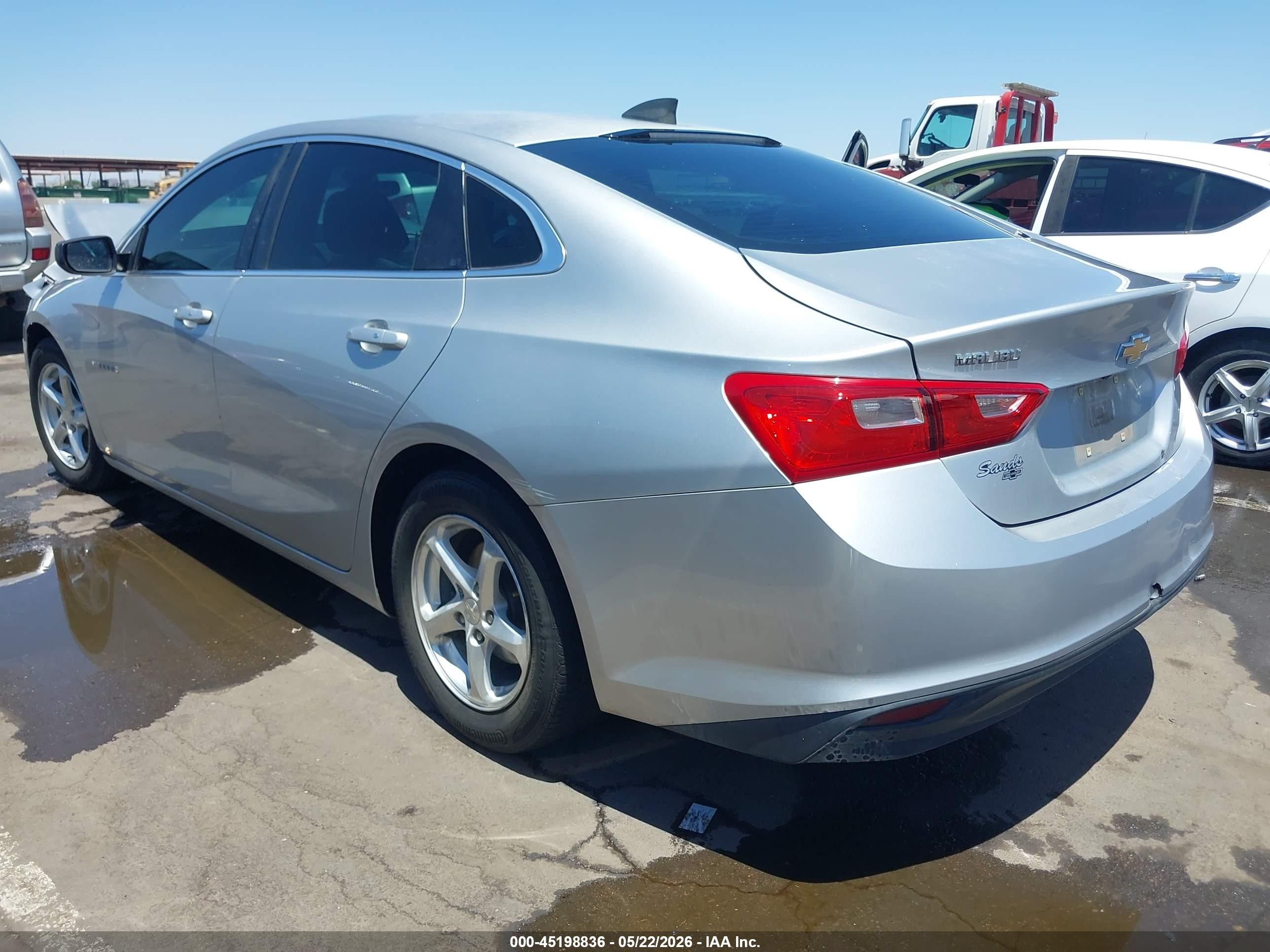2017 Chevrolet Malibu Ls Silver vin: 1G1ZB5ST2HF191783