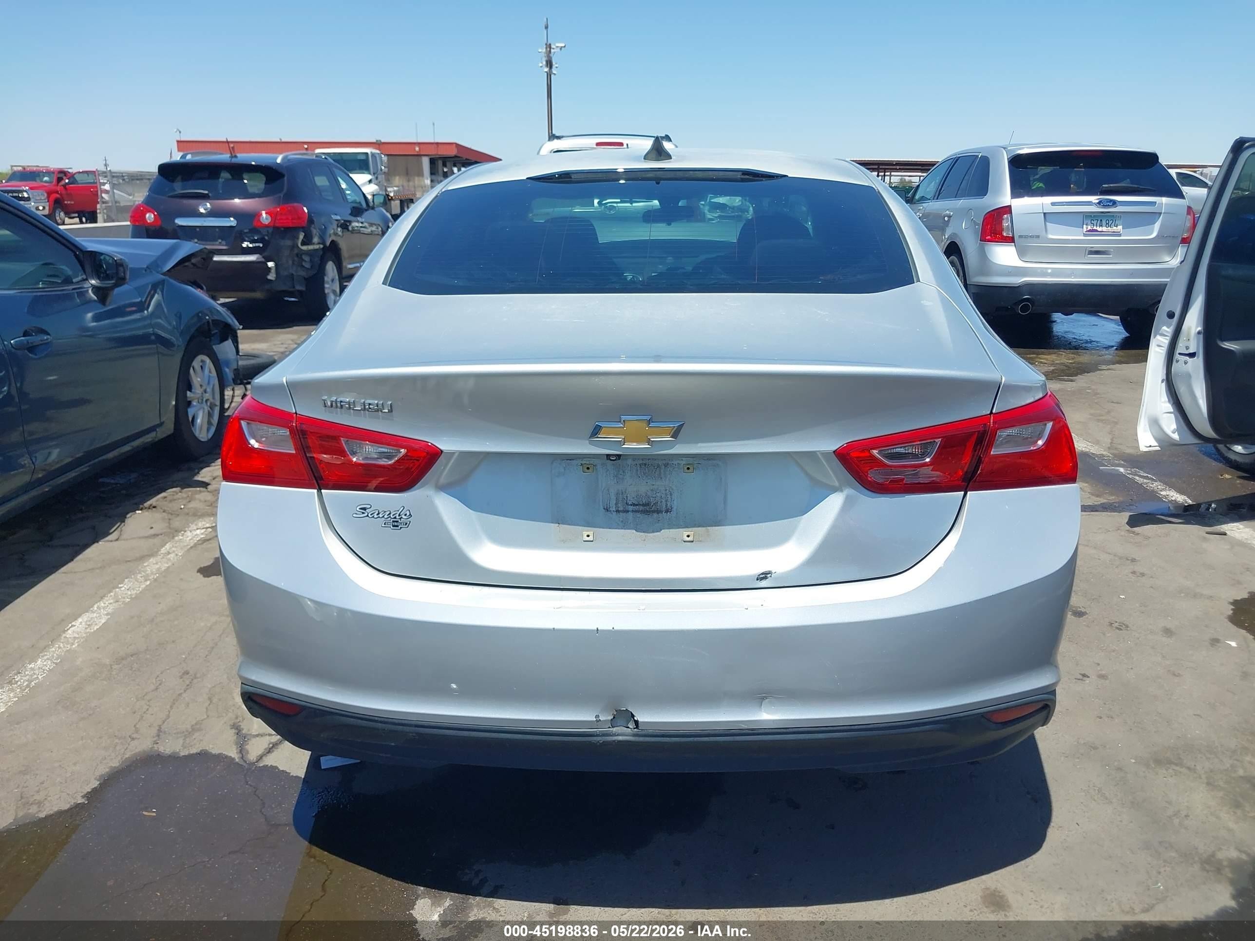 2017 Chevrolet Malibu Ls Silver vin: 1G1ZB5ST2HF191783