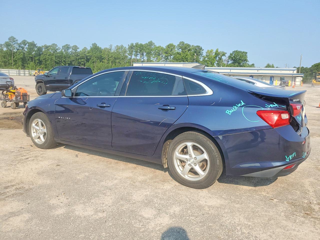 2018 Chevrolet Malibu Ls Синий vin: 1G1ZB5ST2JF188663