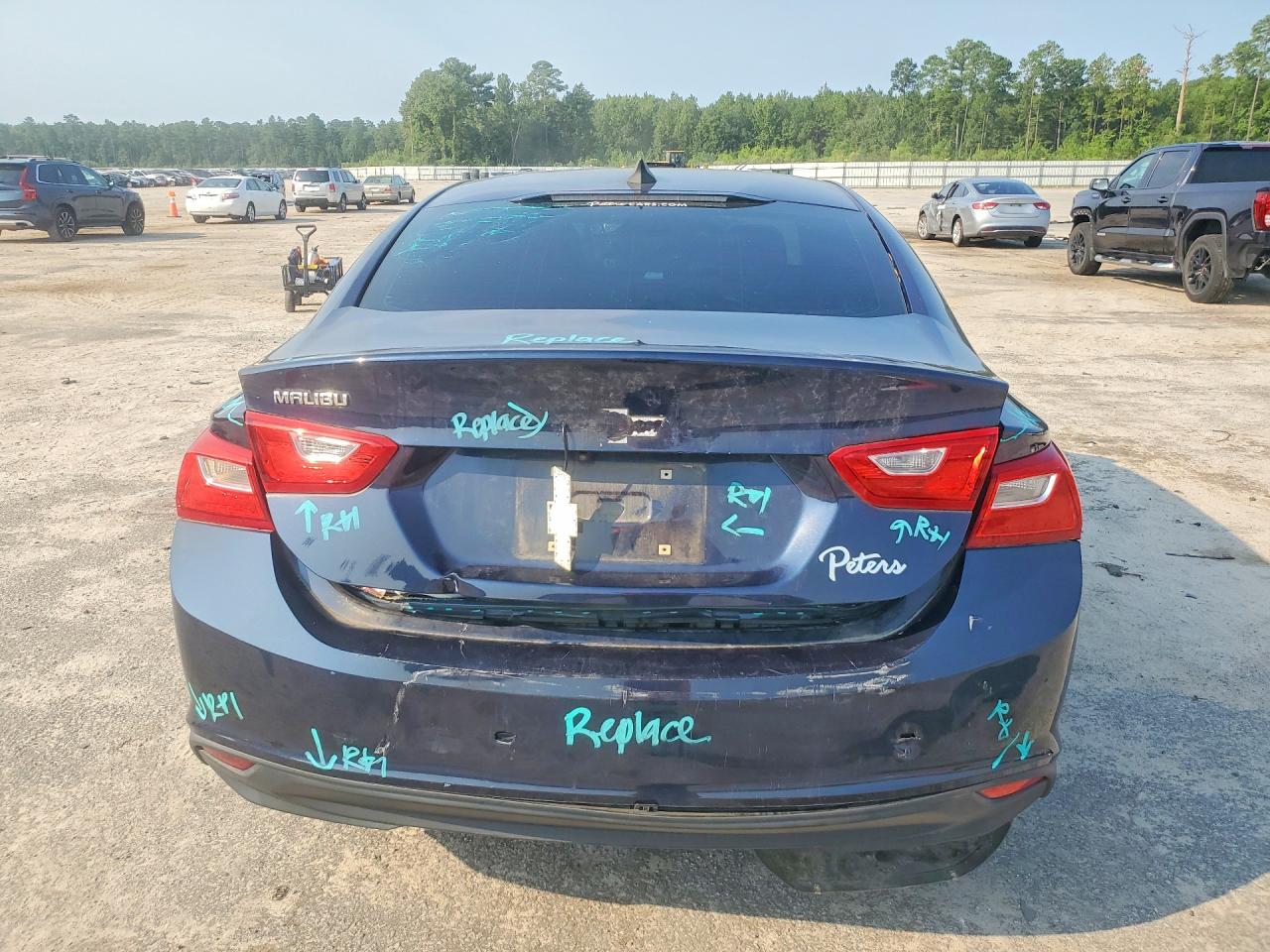 2018 Chevrolet Malibu Ls Синий vin: 1G1ZB5ST2JF188663