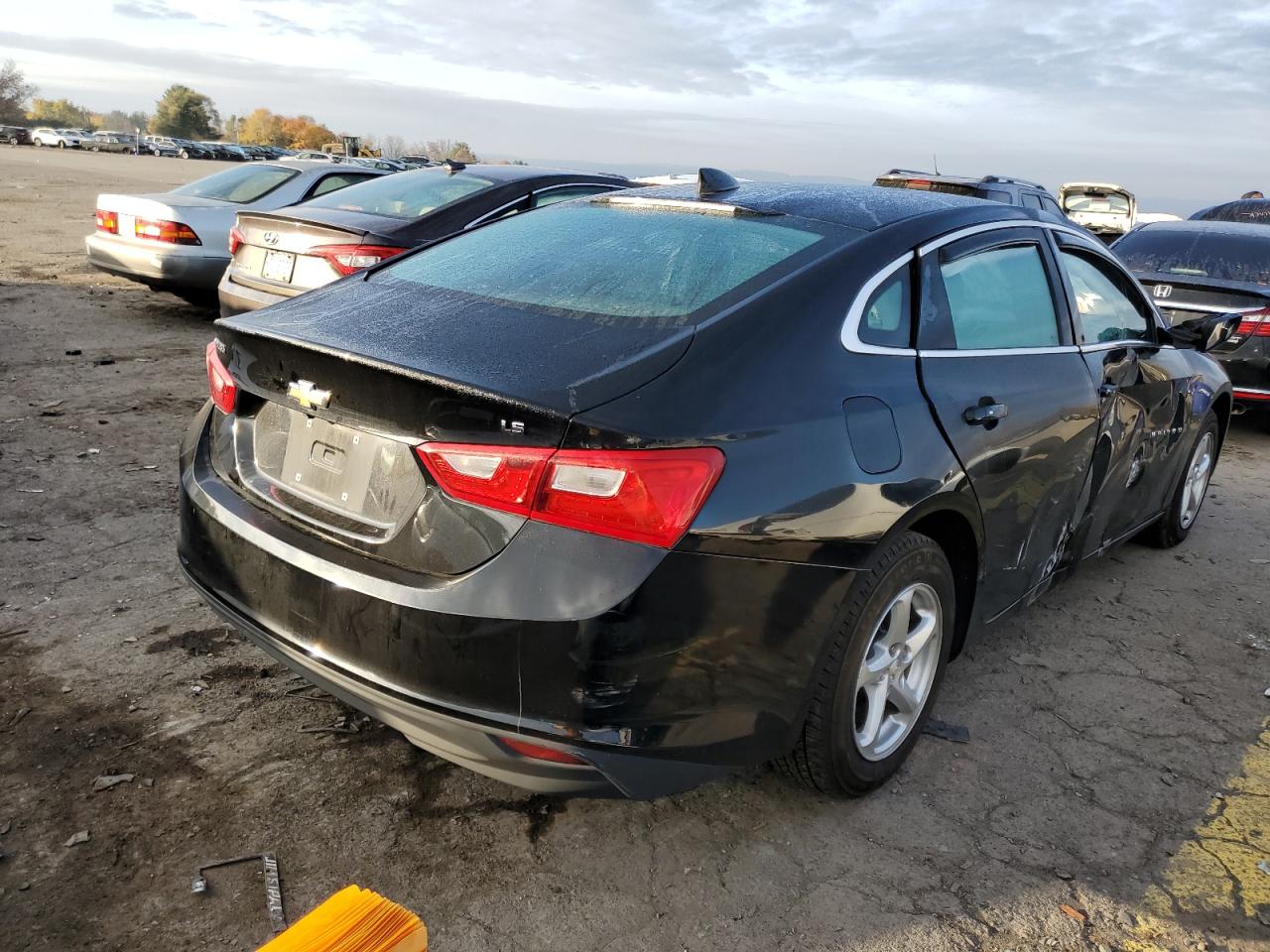 2016 Chevrolet Malibu Ls Black vin: 1G1ZB5ST3GF234171