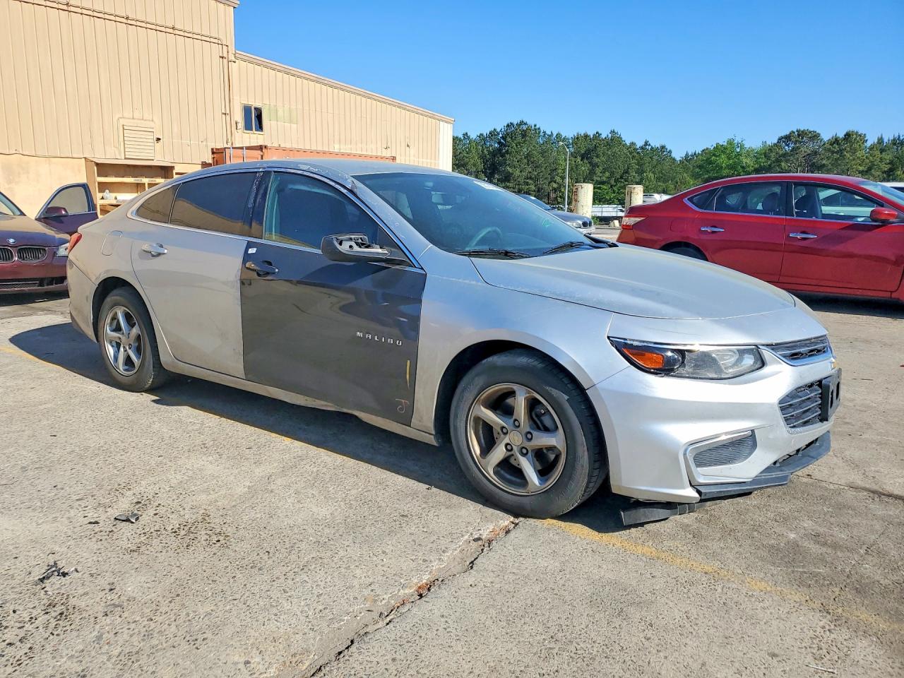 2017 Chevrolet Malibu Ls Silver vin: 1G1ZB5ST3HF238822