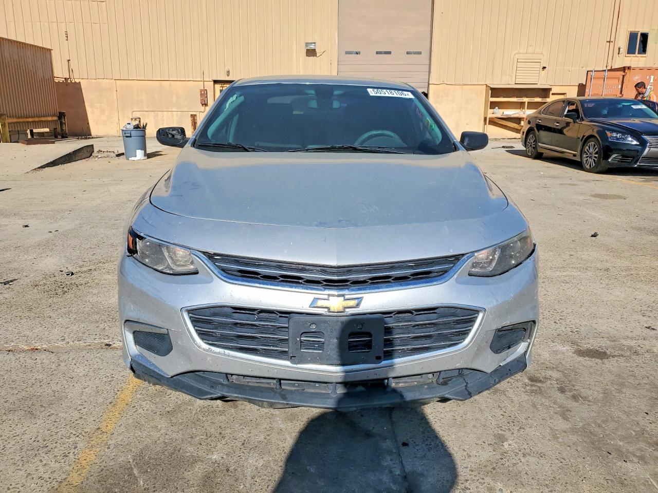 2017 Chevrolet Malibu Ls Silver vin: 1G1ZB5ST3HF238822