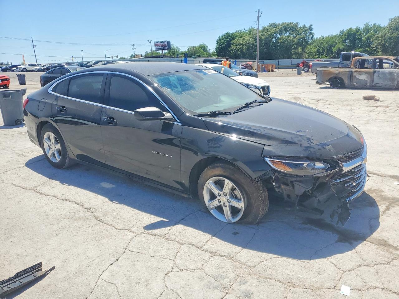 2020 Chevrolet Malibu Ls Black vin: 1G1ZB5ST3LF148949
