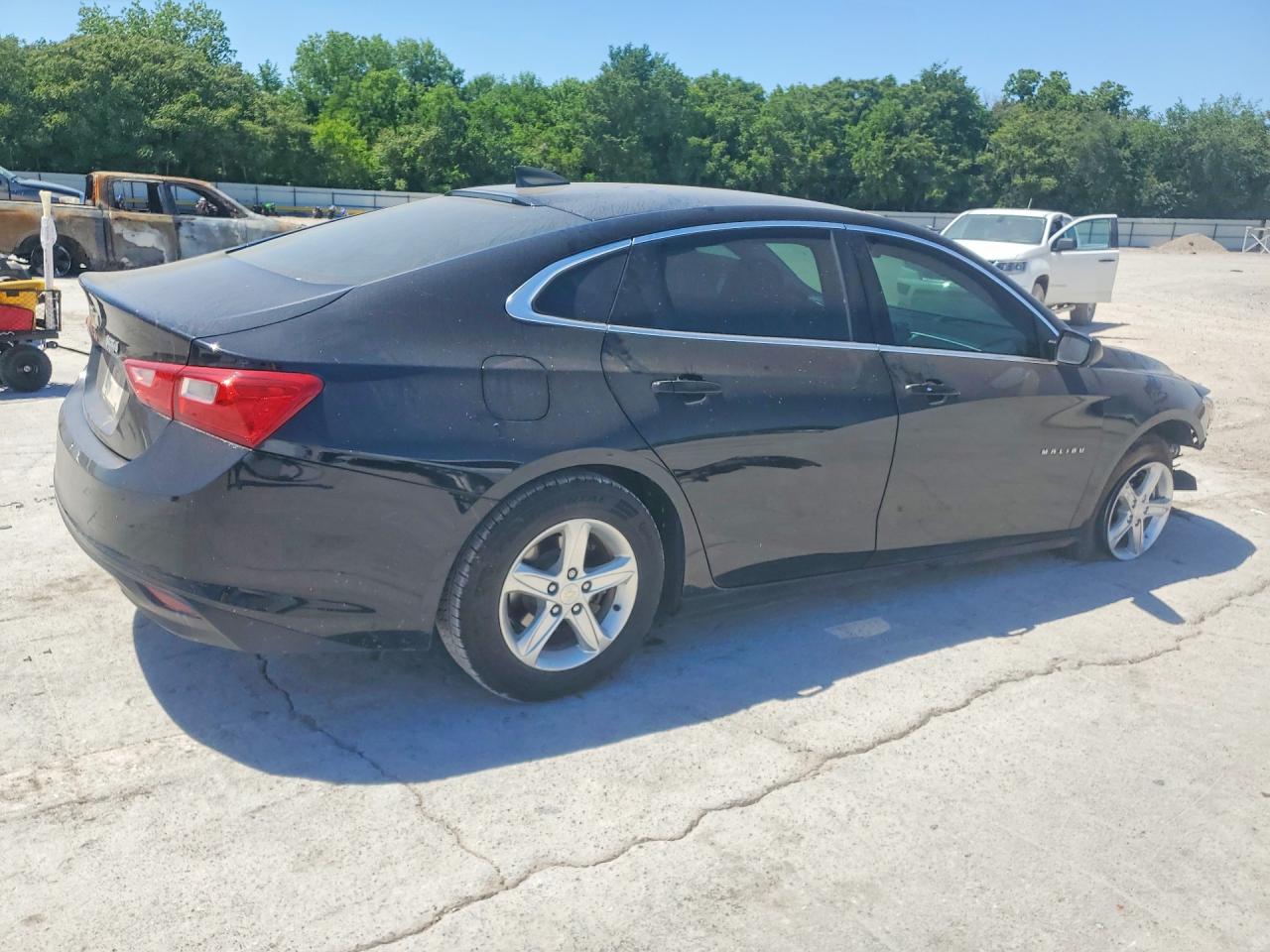 2020 Chevrolet Malibu Ls Black vin: 1G1ZB5ST3LF148949