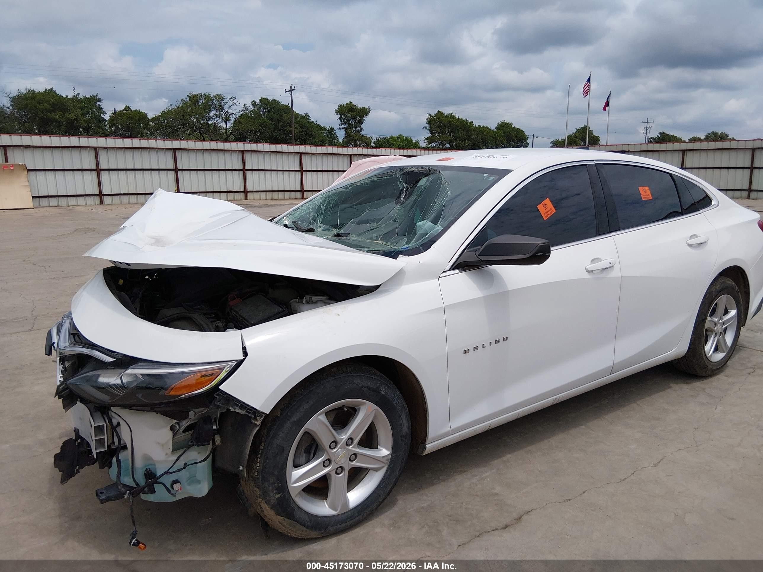 2022 Chevrolet Malibu Fwd Ls White vin: 1G1ZB5ST3NF188600