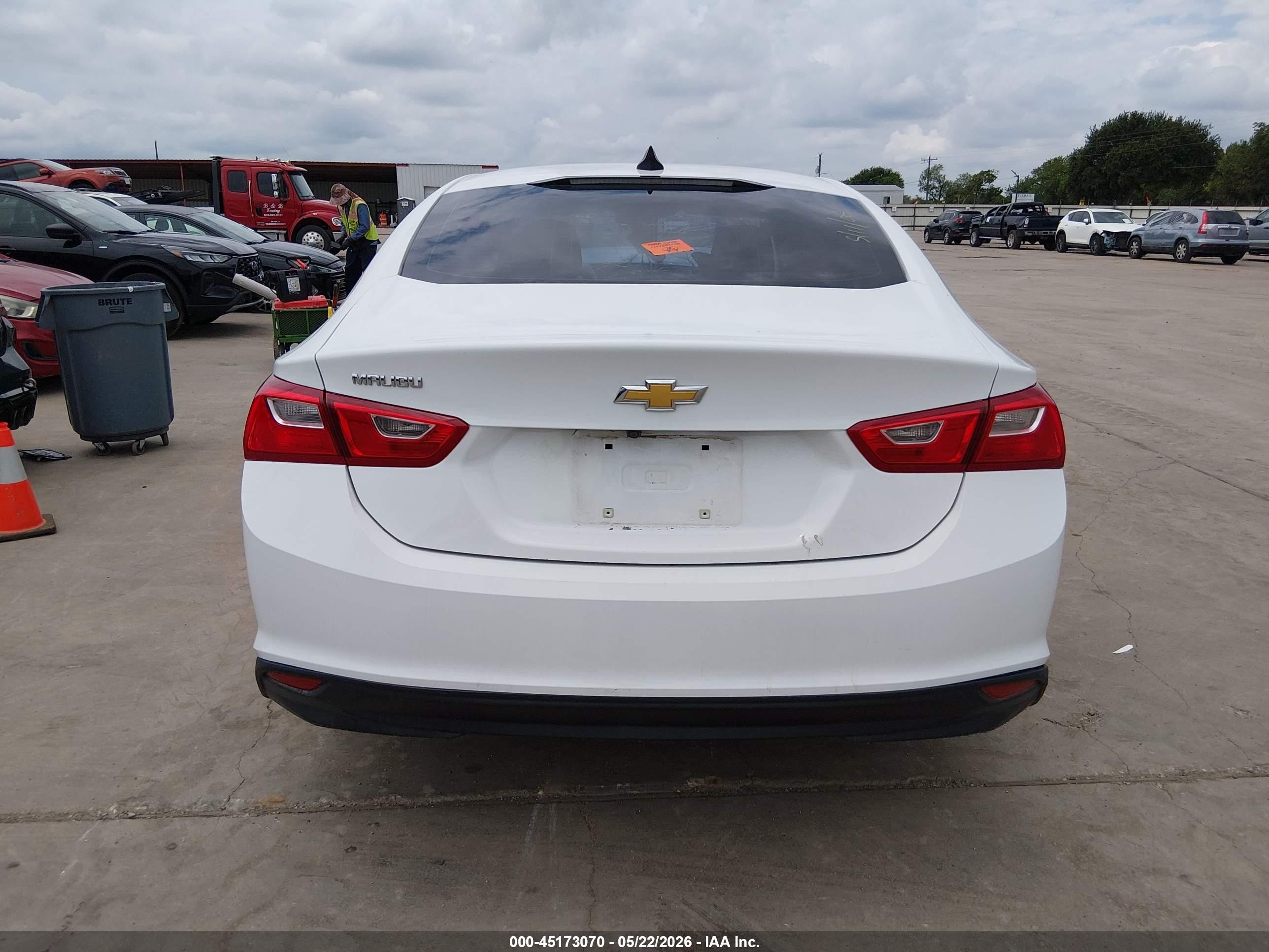 2022 Chevrolet Malibu Fwd Ls White vin: 1G1ZB5ST3NF188600