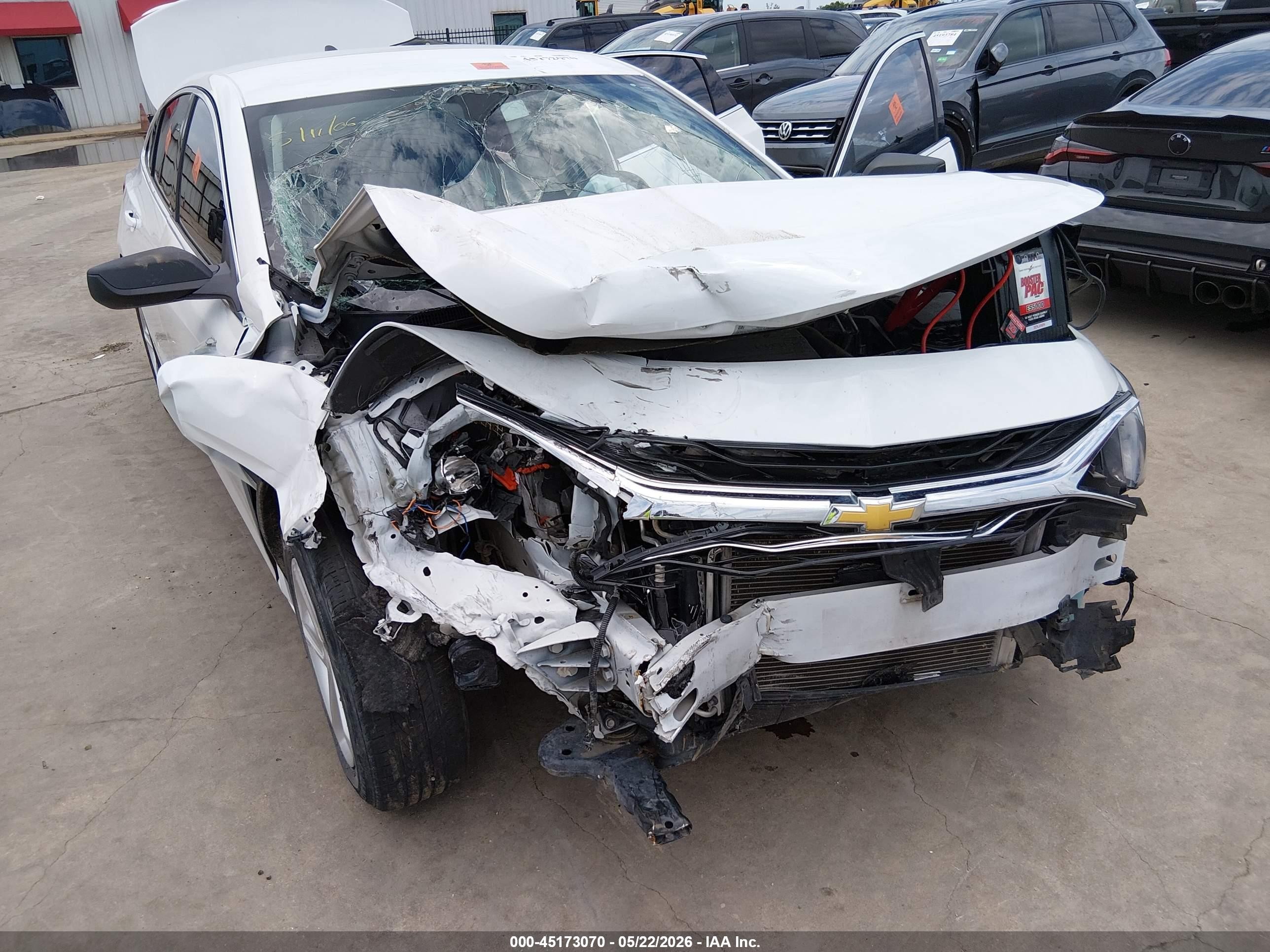 2022 Chevrolet Malibu Fwd Ls White vin: 1G1ZB5ST3NF188600