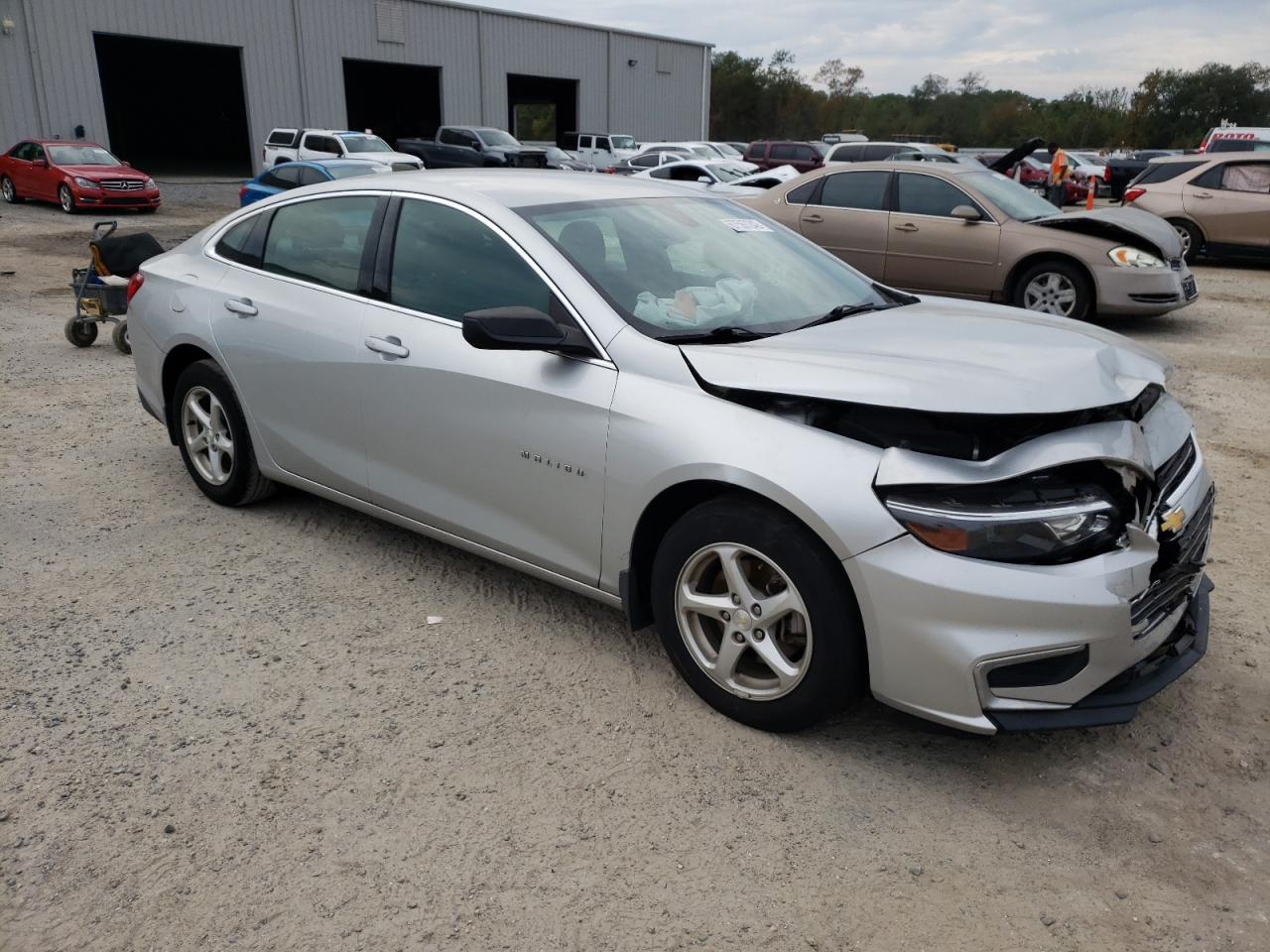 2017 Chevrolet Malibu Ls Silver vin: 1G1ZB5ST4HF290458