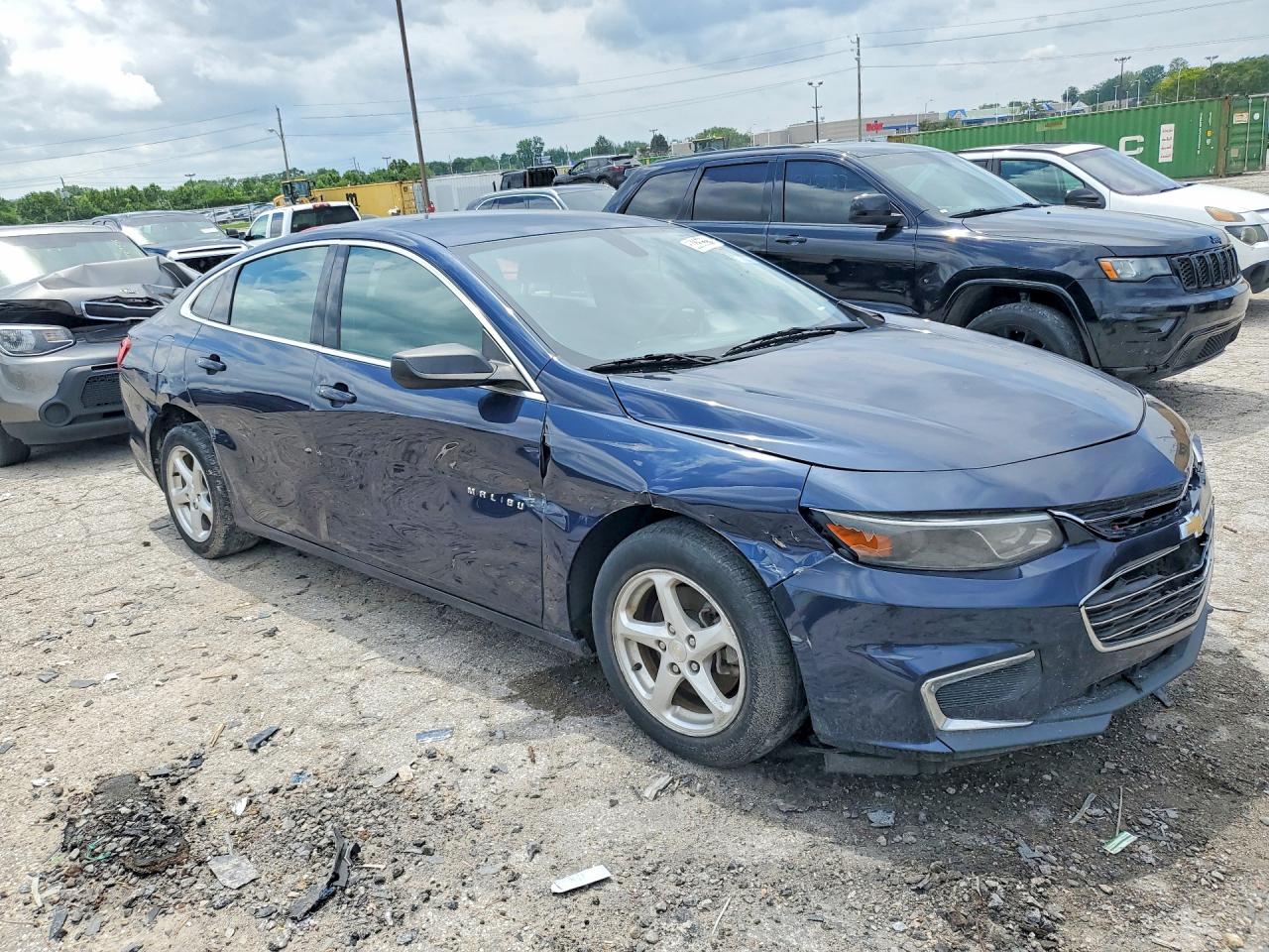 2018 Chevrolet Malibu Ls Blue vin: 1G1ZB5ST5JF180654