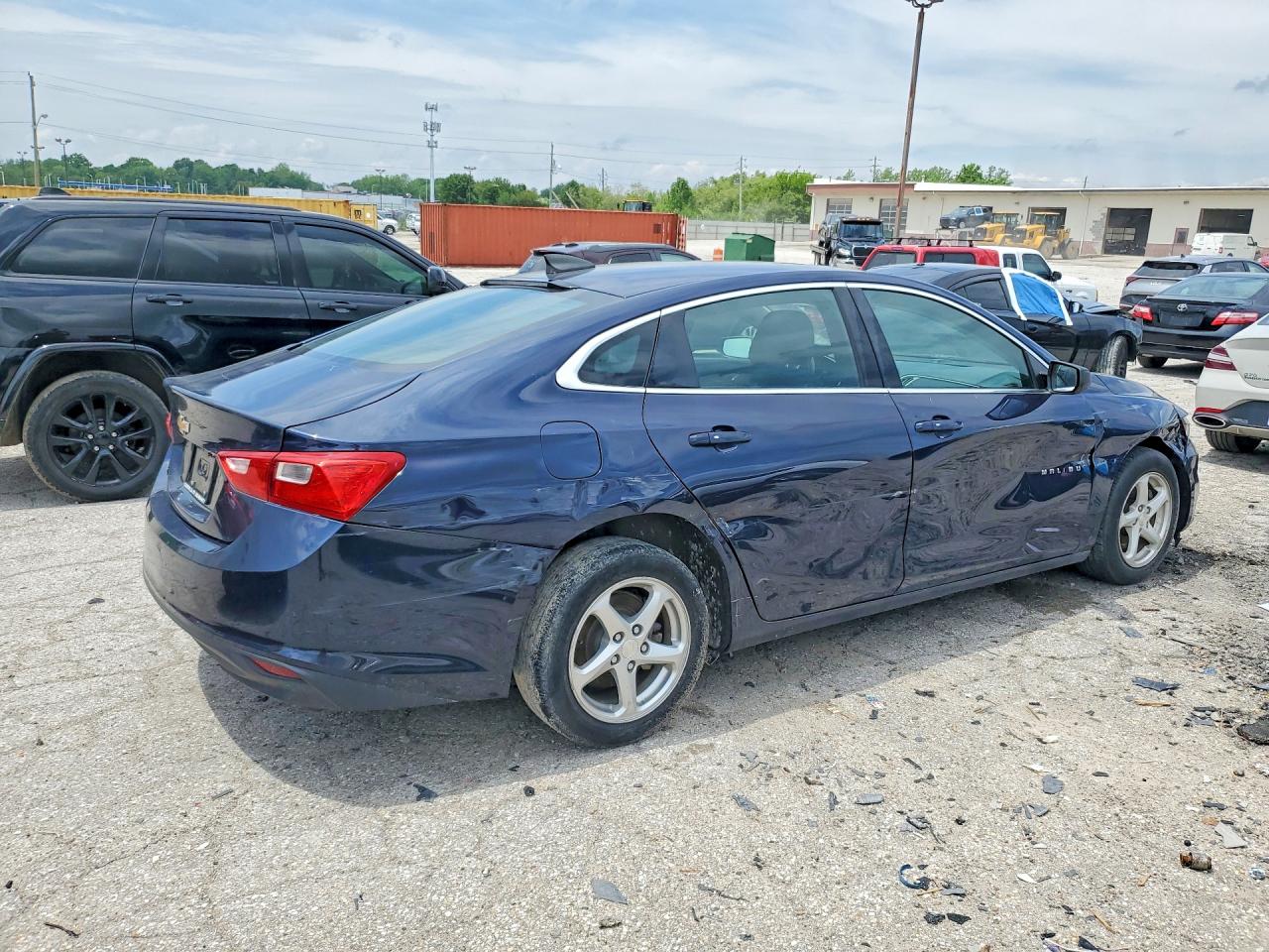 2018 Chevrolet Malibu Ls Blue vin: 1G1ZB5ST5JF180654