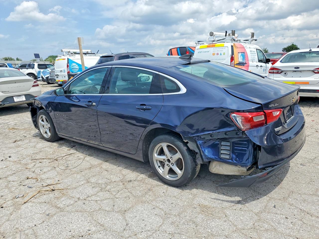 2018 Chevrolet Malibu Ls Blue vin: 1G1ZB5ST5JF180654