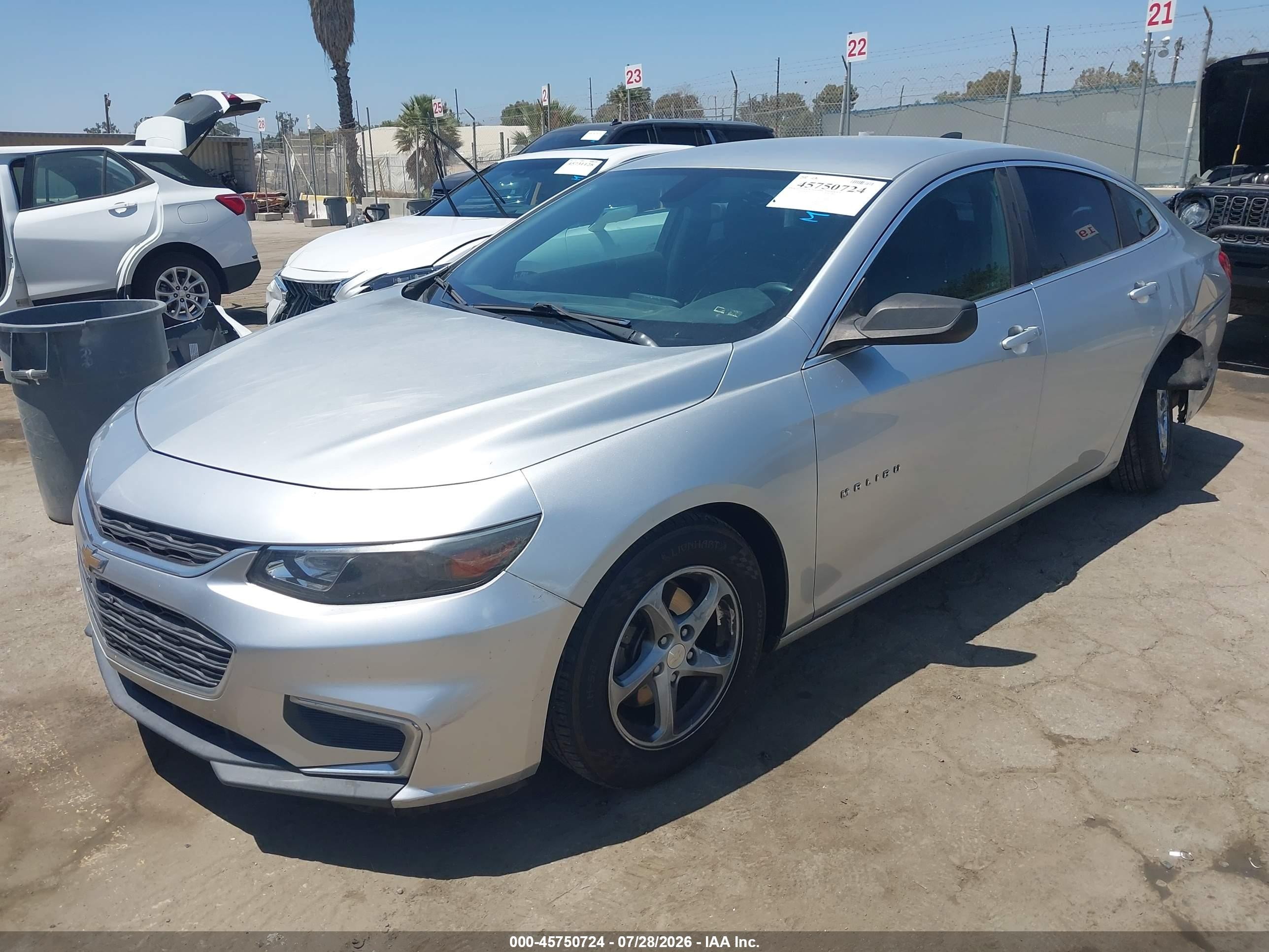 2017 Chevrolet Malibu Ls Gray vin: 1G1ZB5ST6HF203126