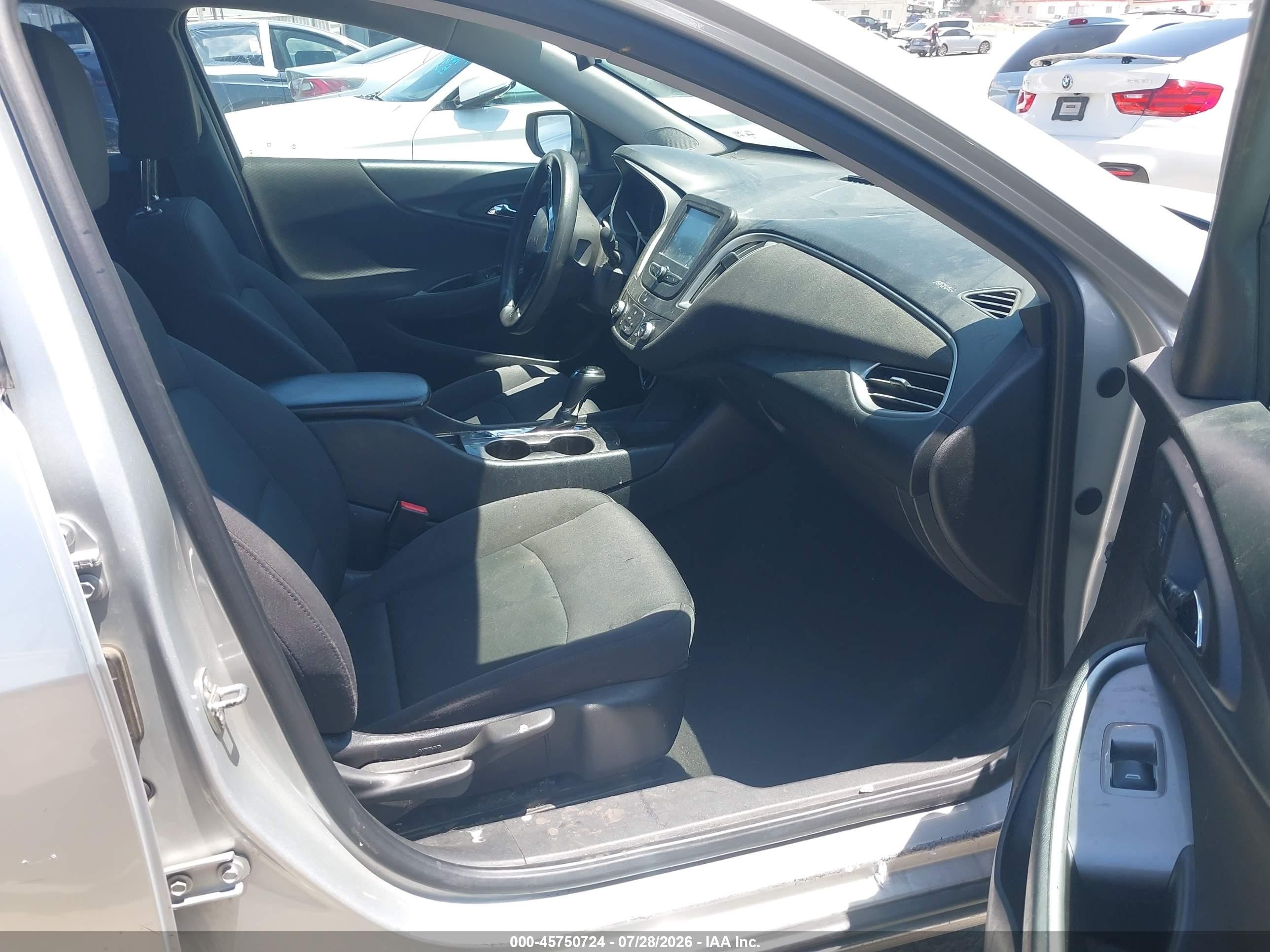 2017 Chevrolet Malibu Ls Gray vin: 1G1ZB5ST6HF203126
