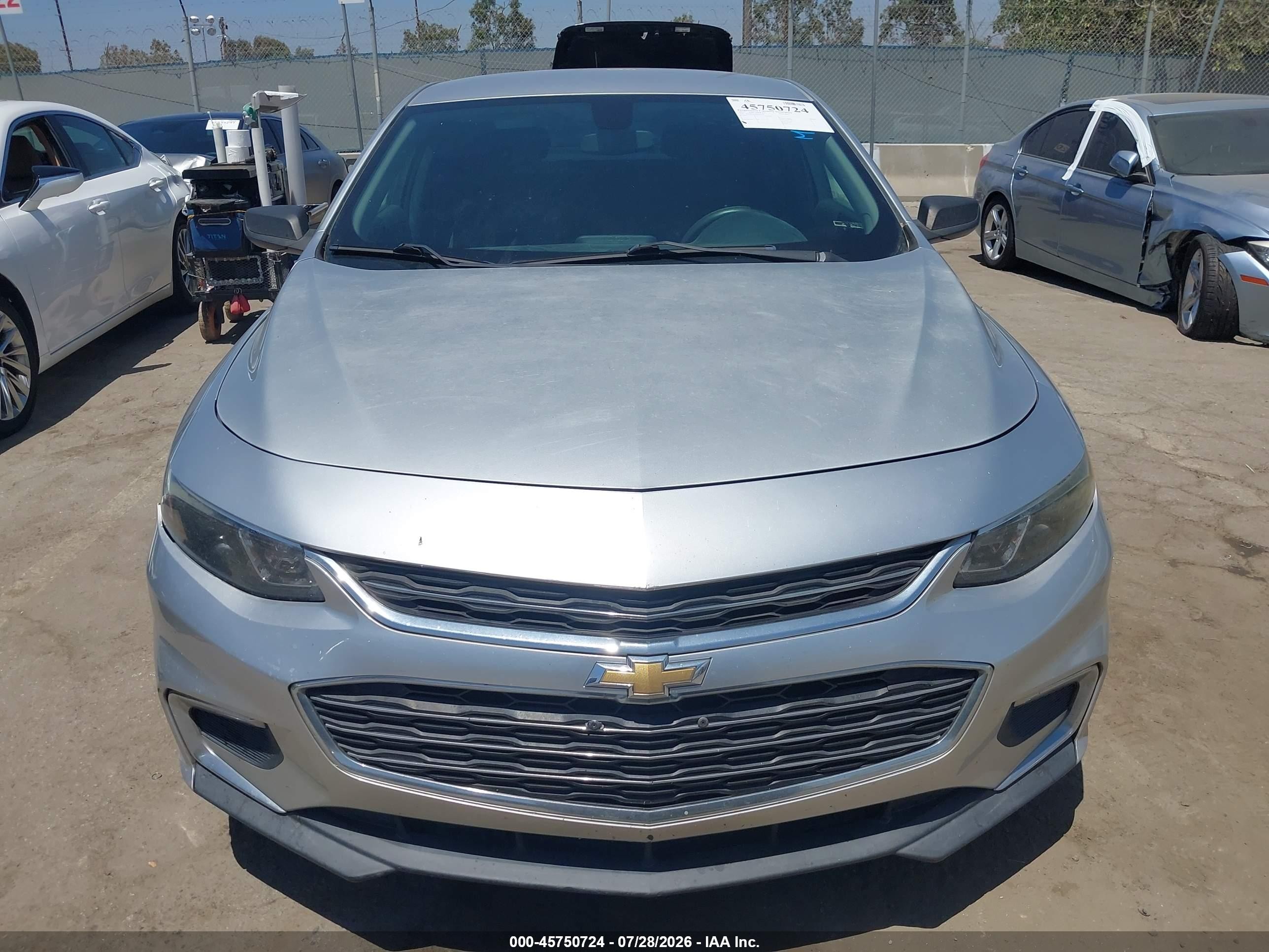 2017 Chevrolet Malibu Ls Gray vin: 1G1ZB5ST6HF203126