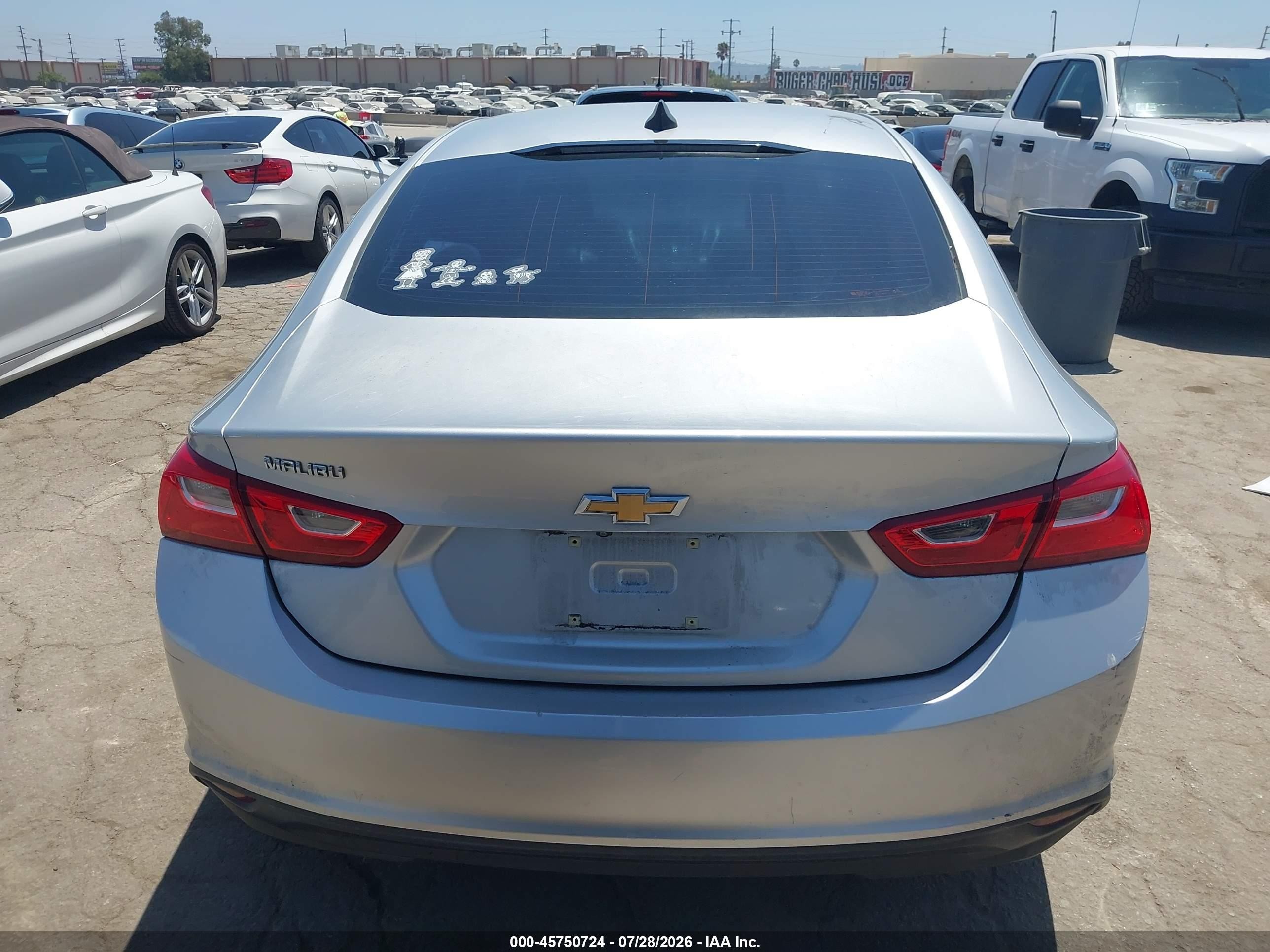 2017 Chevrolet Malibu Ls Gray vin: 1G1ZB5ST6HF203126