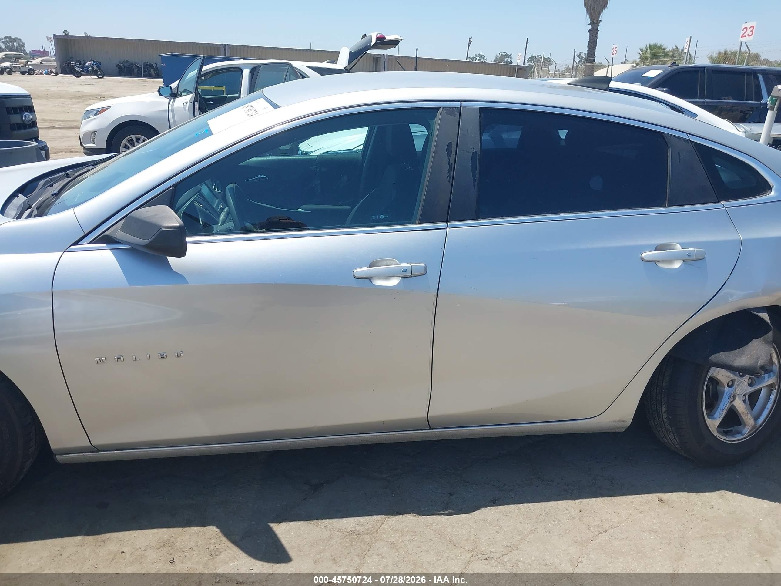 2017 Chevrolet Malibu Ls Gray vin: 1G1ZB5ST6HF203126
