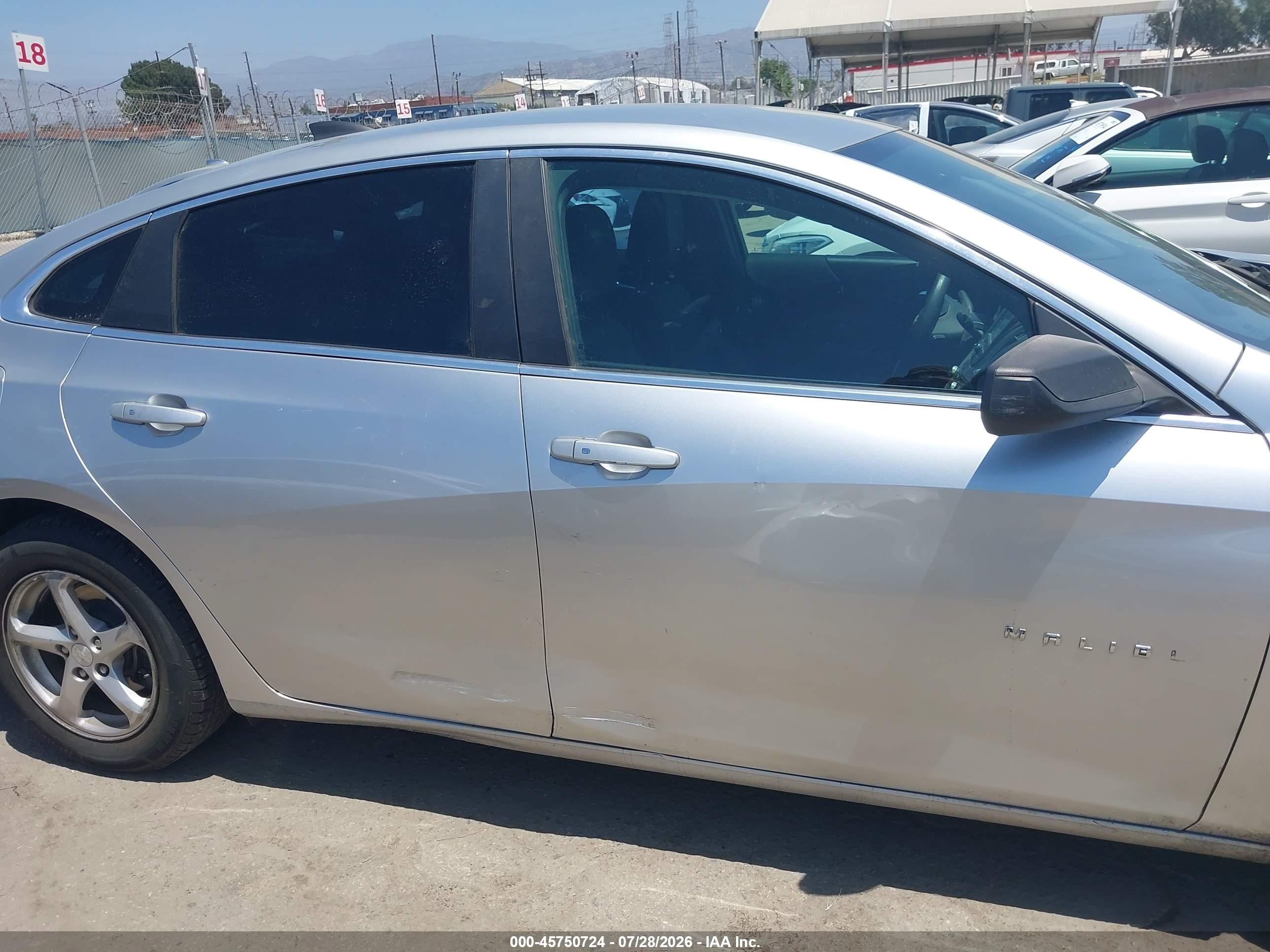 2017 Chevrolet Malibu Ls Gray vin: 1G1ZB5ST6HF203126