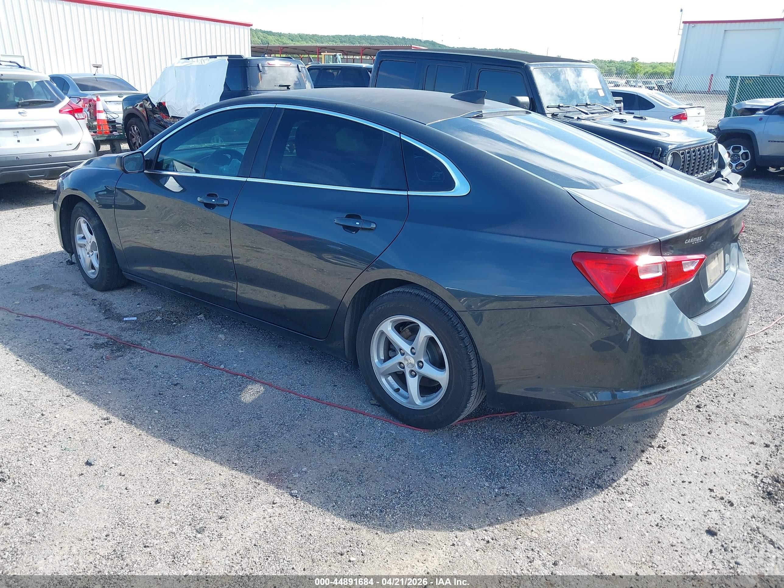 2017 Chevrolet Malibu Ls Gray vin: 1G1ZB5ST6HF250804