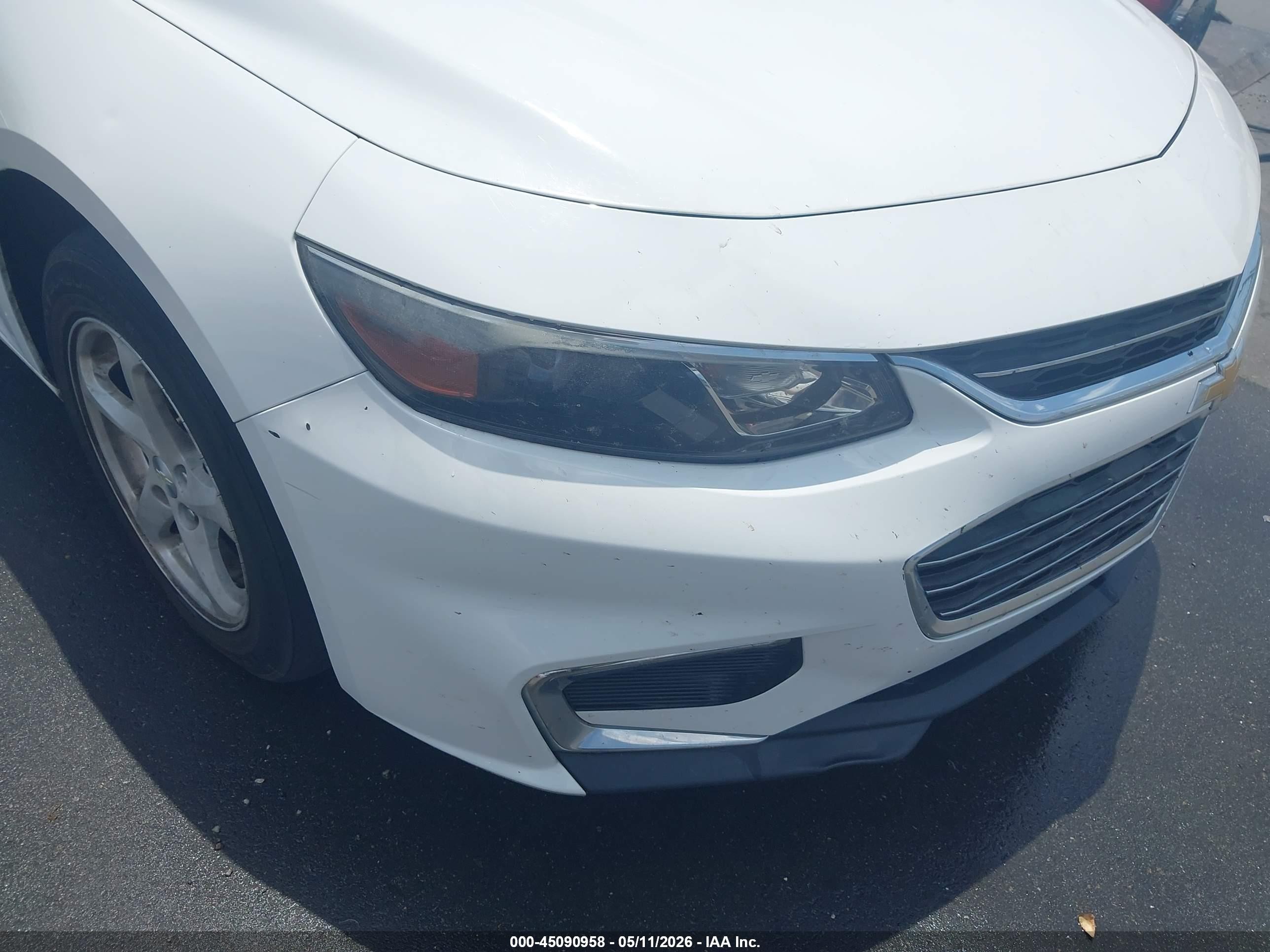 2017 Chevrolet Malibu Ls White vin: 1G1ZB5ST6HF273189