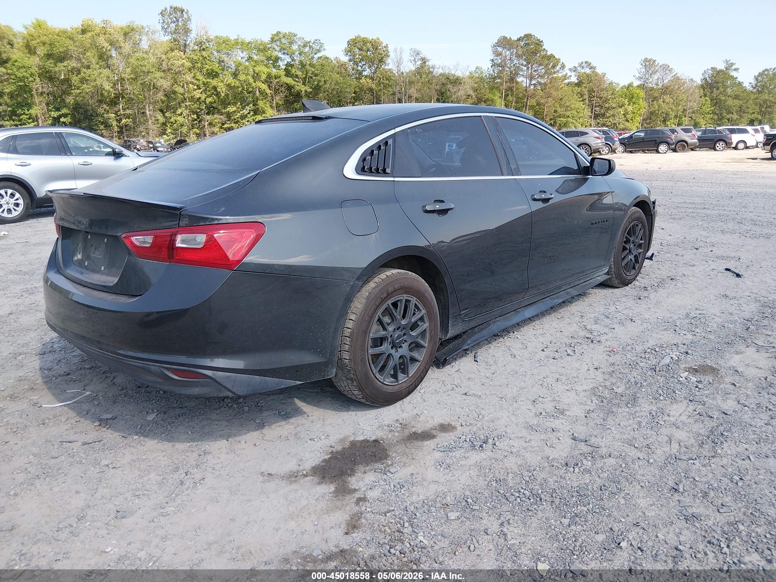 2018 Chevrolet Malibu 1ls Gray vin: 1G1ZB5ST6JF178363