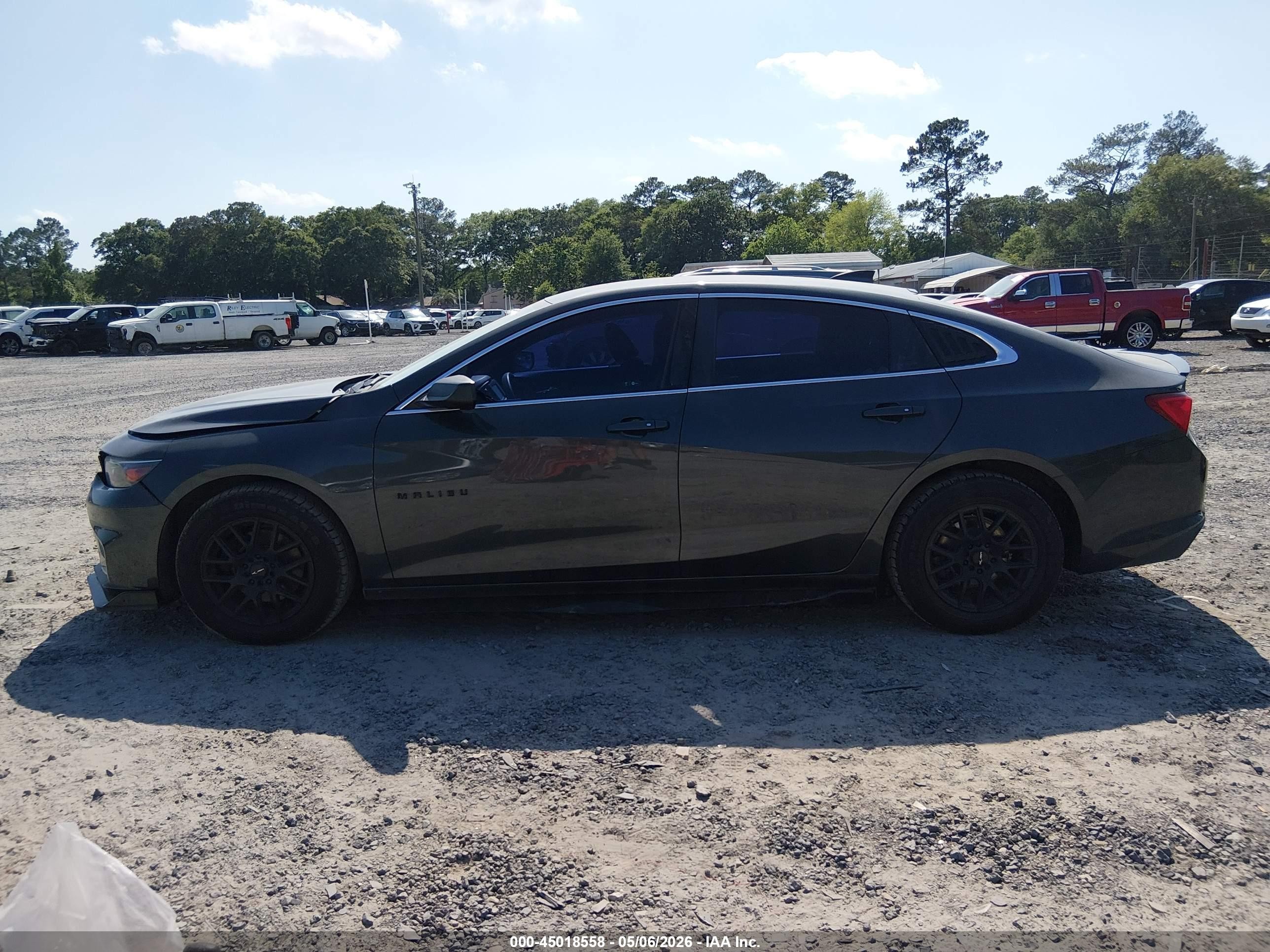 2018 Chevrolet Malibu 1ls Gray vin: 1G1ZB5ST6JF178363