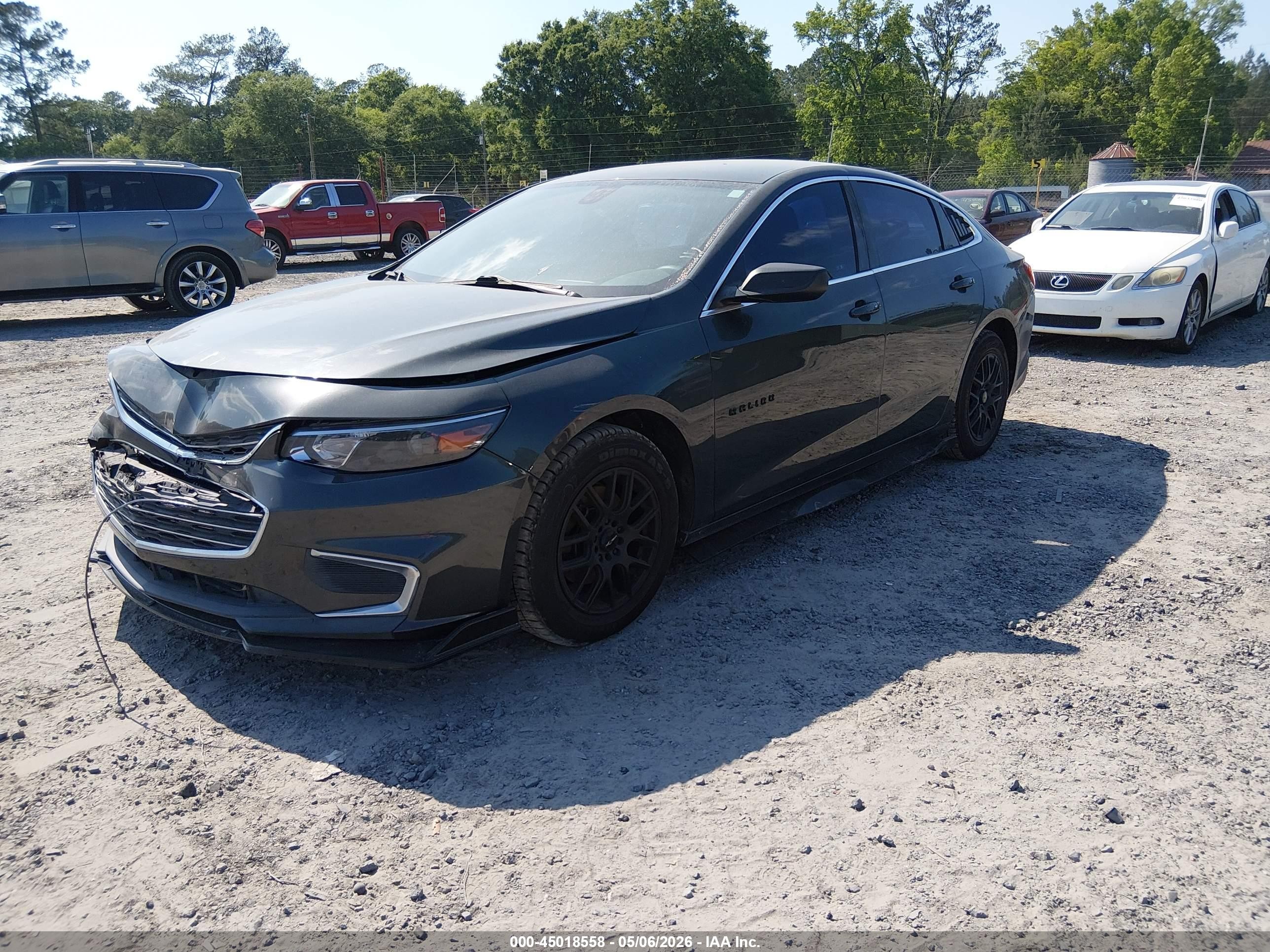 2018 Chevrolet Malibu 1ls Gray vin: 1G1ZB5ST6JF178363