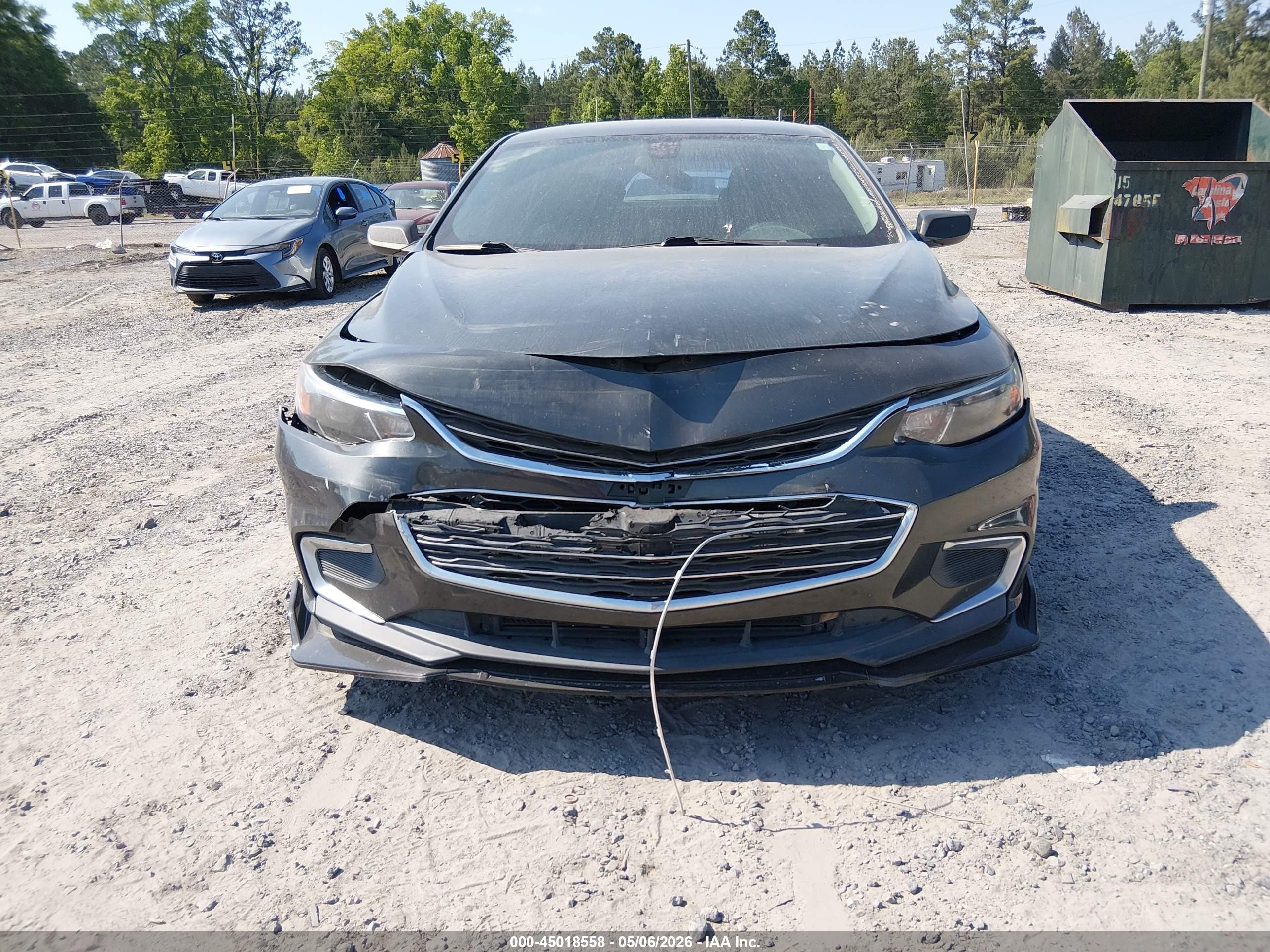 2018 Chevrolet Malibu 1ls Gray vin: 1G1ZB5ST6JF178363