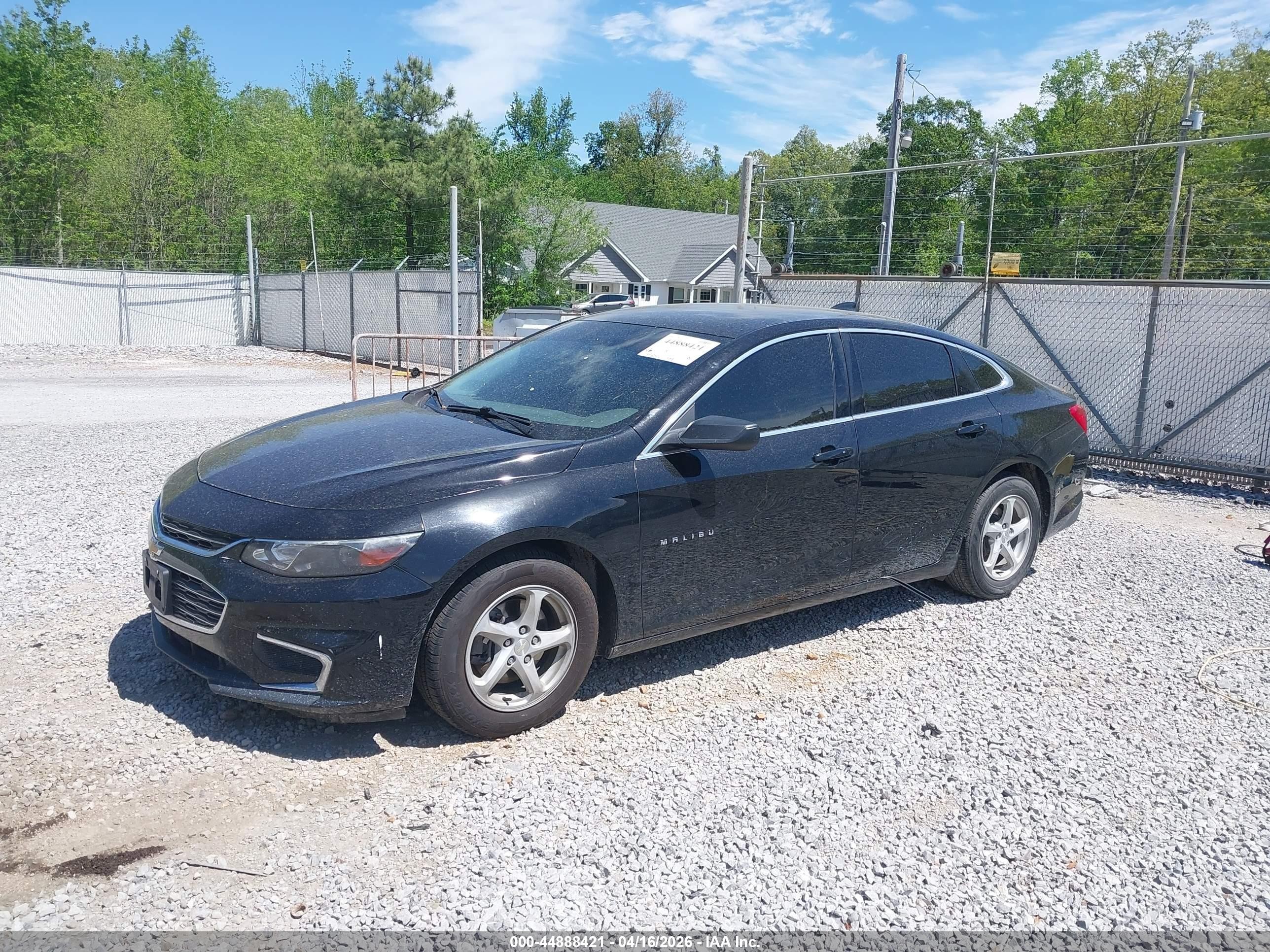2016 Chevrolet Malibu Ls Черный vin: 1G1ZB5ST7GF183841