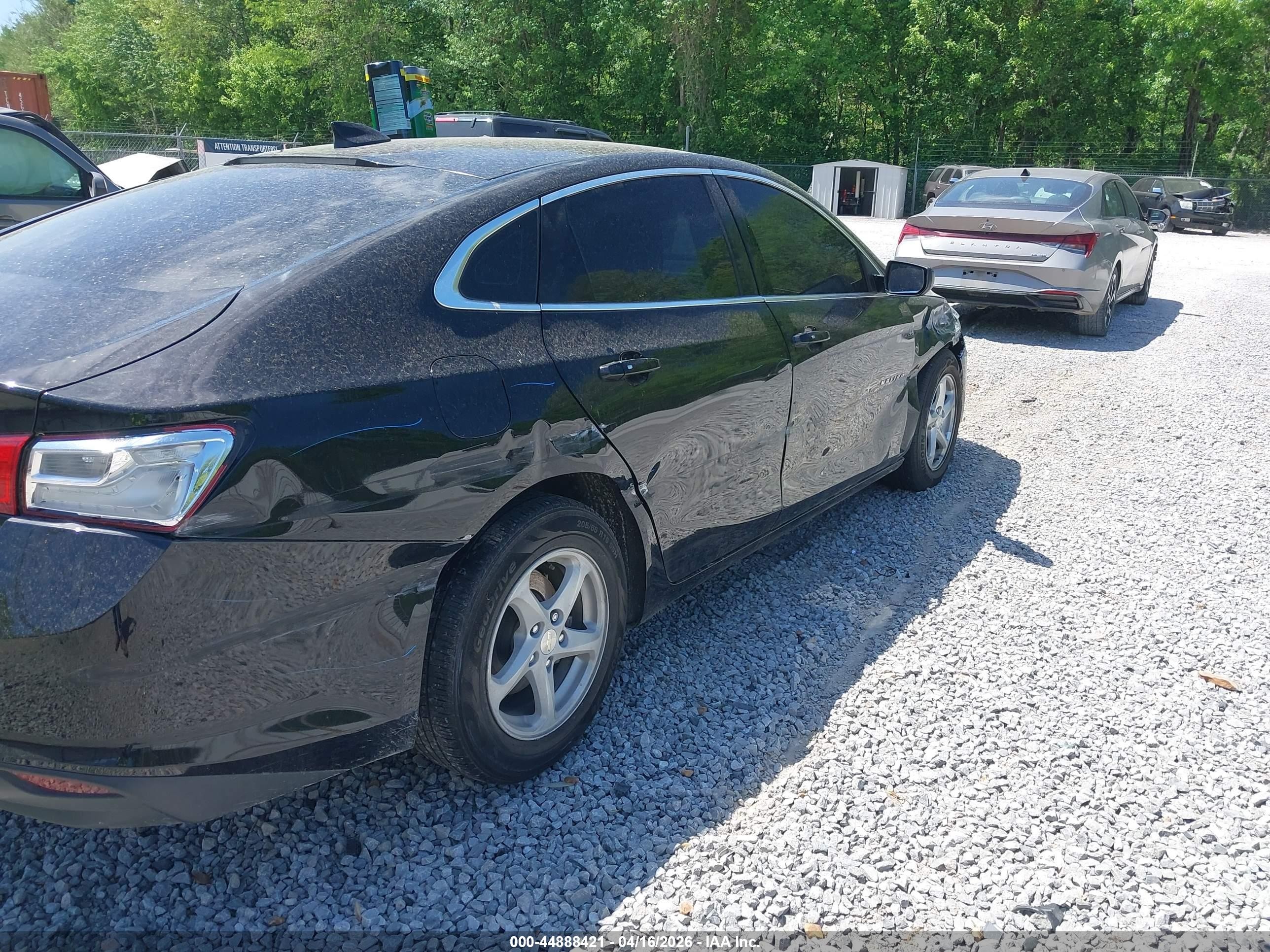 2016 Chevrolet Malibu Ls Черный vin: 1G1ZB5ST7GF183841