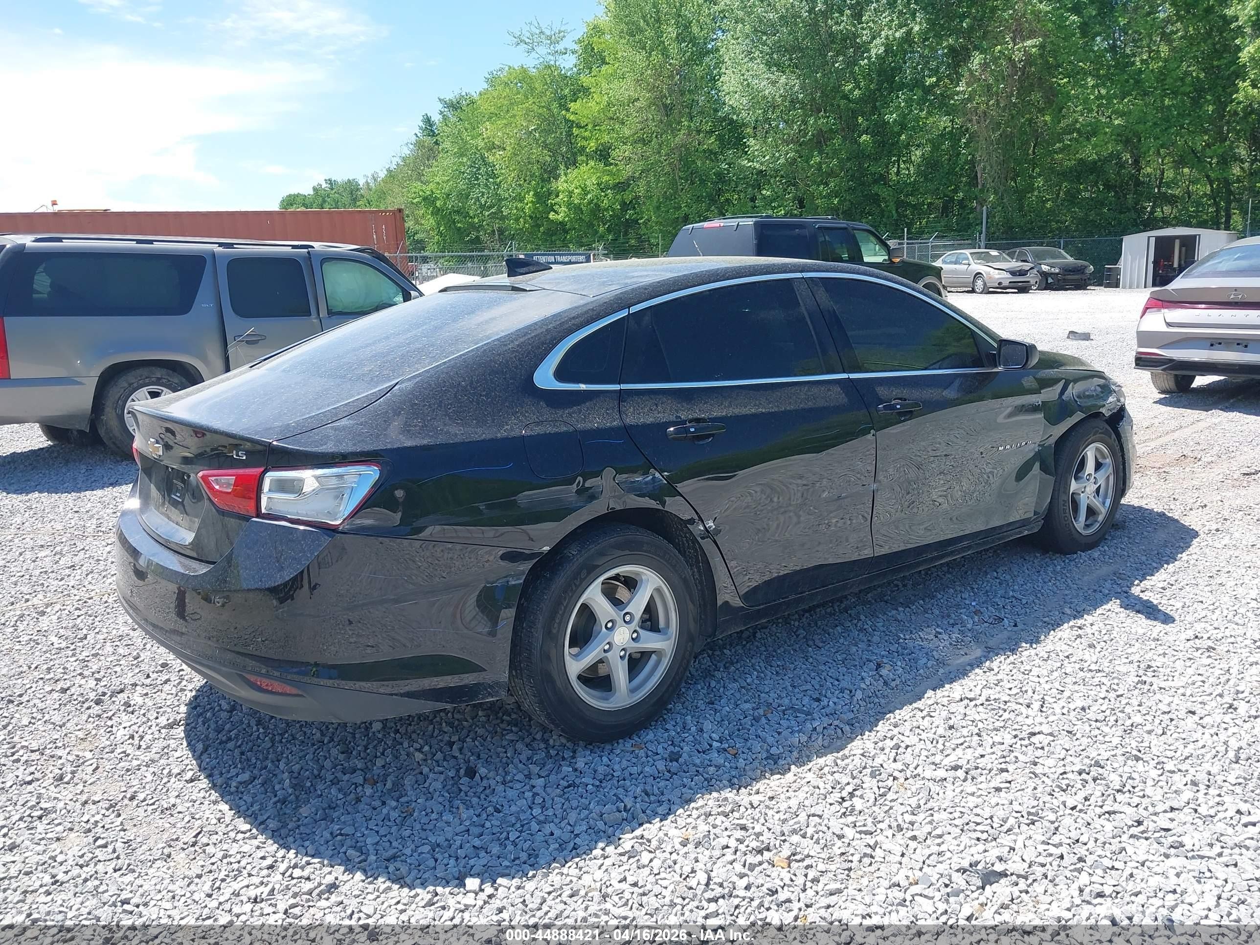 2016 Chevrolet Malibu Ls Черный vin: 1G1ZB5ST7GF183841