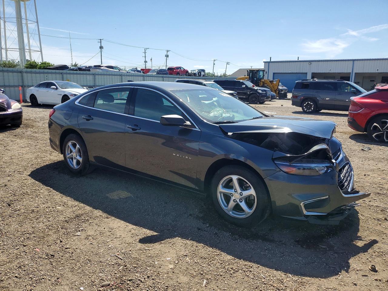 2017 Chevrolet Malibu Ls Gray vin: 1G1ZB5ST7HF269006