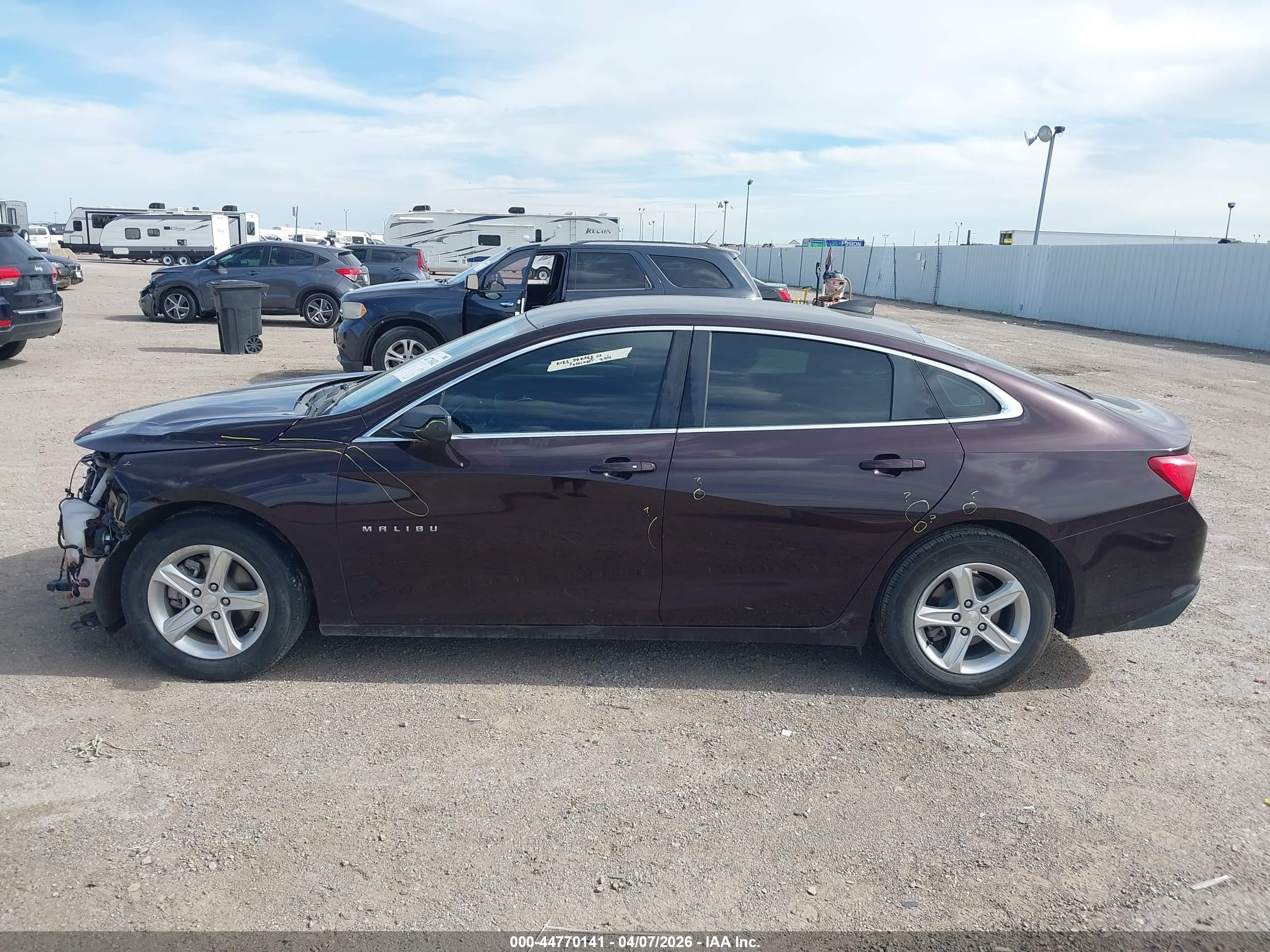 2020 Chevrolet Malibu Fwd Ls Black vin: 1G1ZB5ST7LF048174