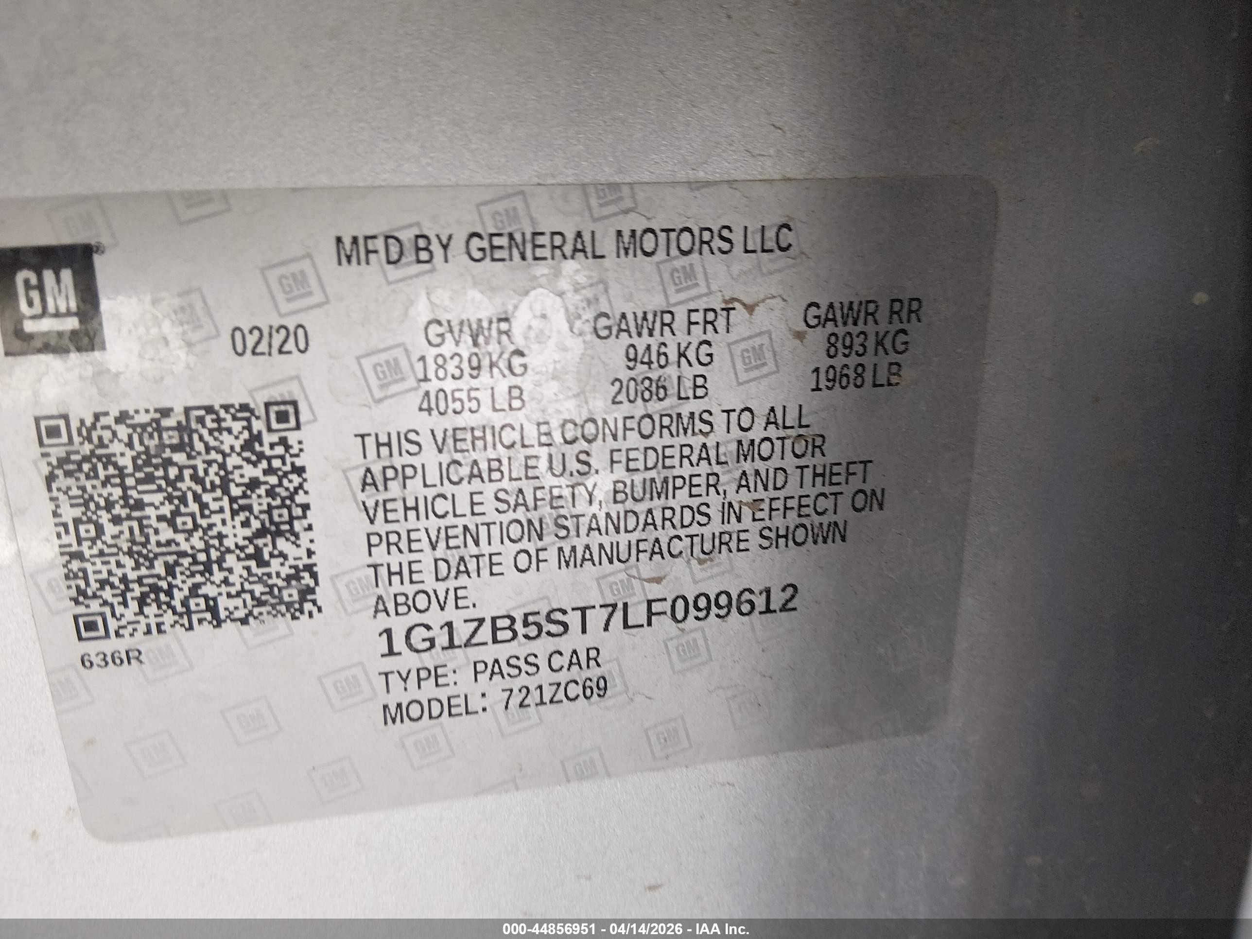 2020 Chevrolet Malibu Fwd Ls Silver vin: 1G1ZB5ST7LF099612